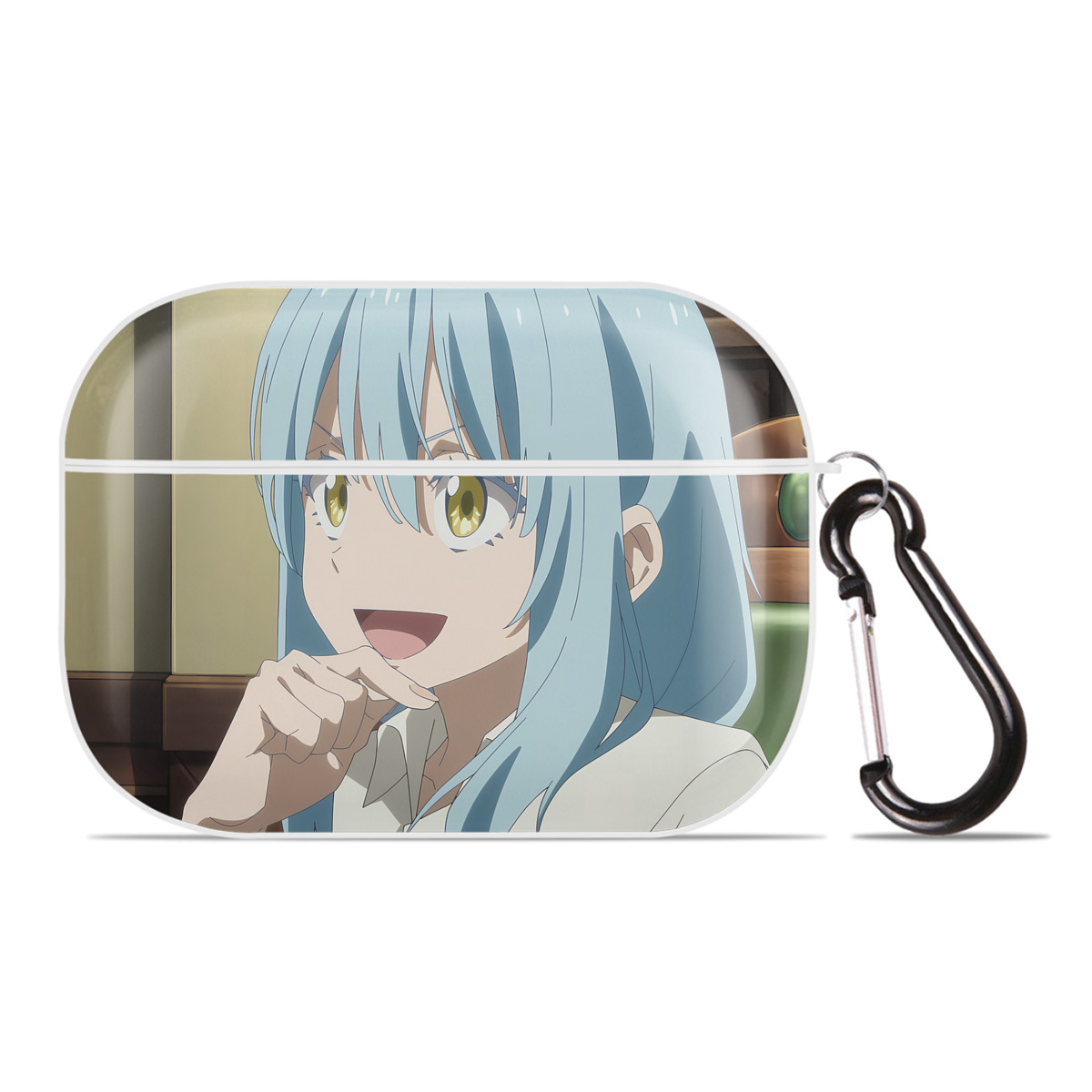 （画像用） 転スラ Regarding Reincarnated to Slime 【AirPods Pro用】ハードシェル保護ケース 耐衝撃・防指紋・カラビナ付き商品仕様
