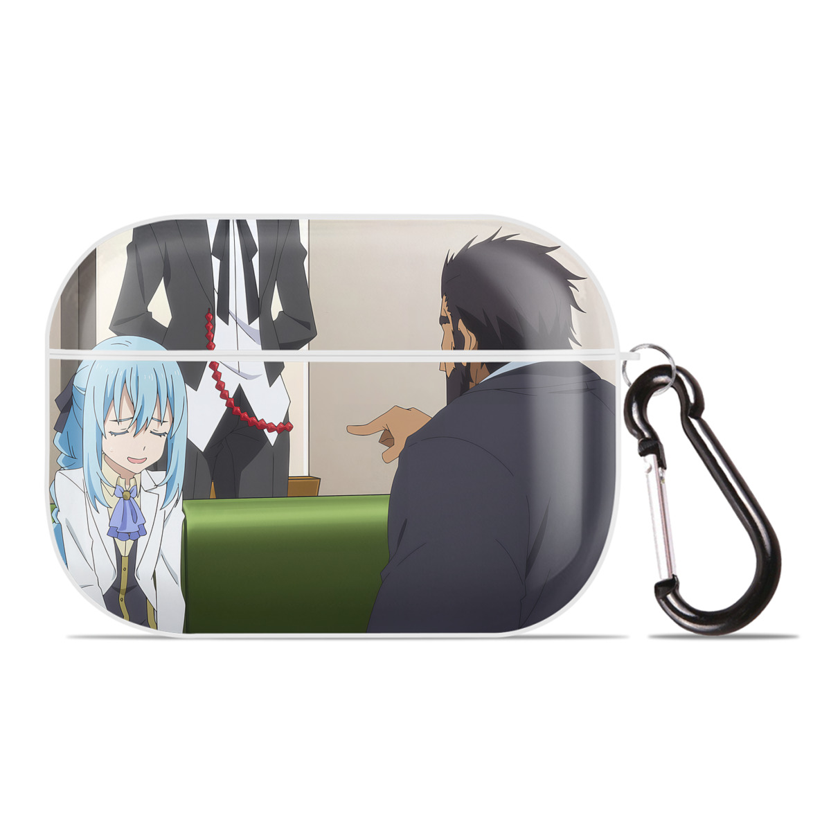 （画像用） 転スラ Regarding Reincarnated to Slime 【AirPods Pro用】ハードシェル保護ケース 耐衝撃・防指紋・カラビナ付き商品仕様