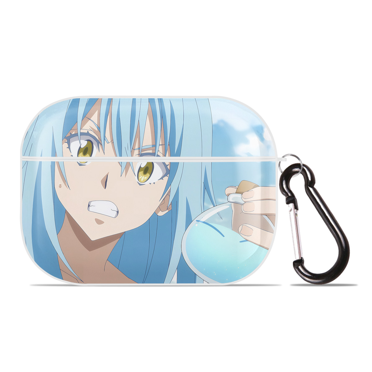 （画像用） 転スラ Regarding Reincarnated to Slime 【AirPods Pro用】ハードシェル保護ケース 耐衝撃・防指紋・カラビナ付き商品仕様