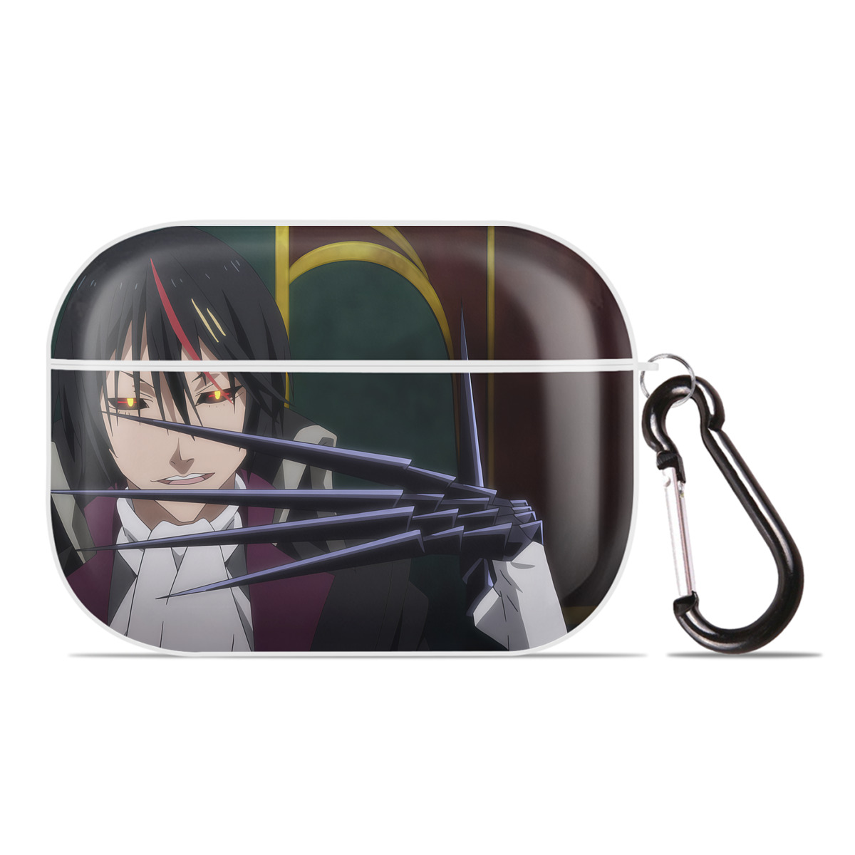 （画像用） 転スラ Regarding Reincarnated to Slime 【AirPods Pro用】ハードシェル保護ケース 耐衝撃・防指紋・カラビナ付き商品仕様