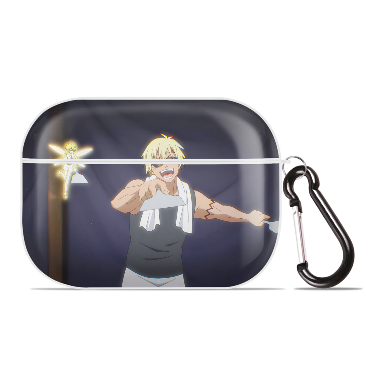 （画像用） 転スラ Regarding Reincarnated to Slime 【AirPods Pro用】ハードシェル保護ケース 耐衝撃・防指紋・カラビナ付き商品仕様
