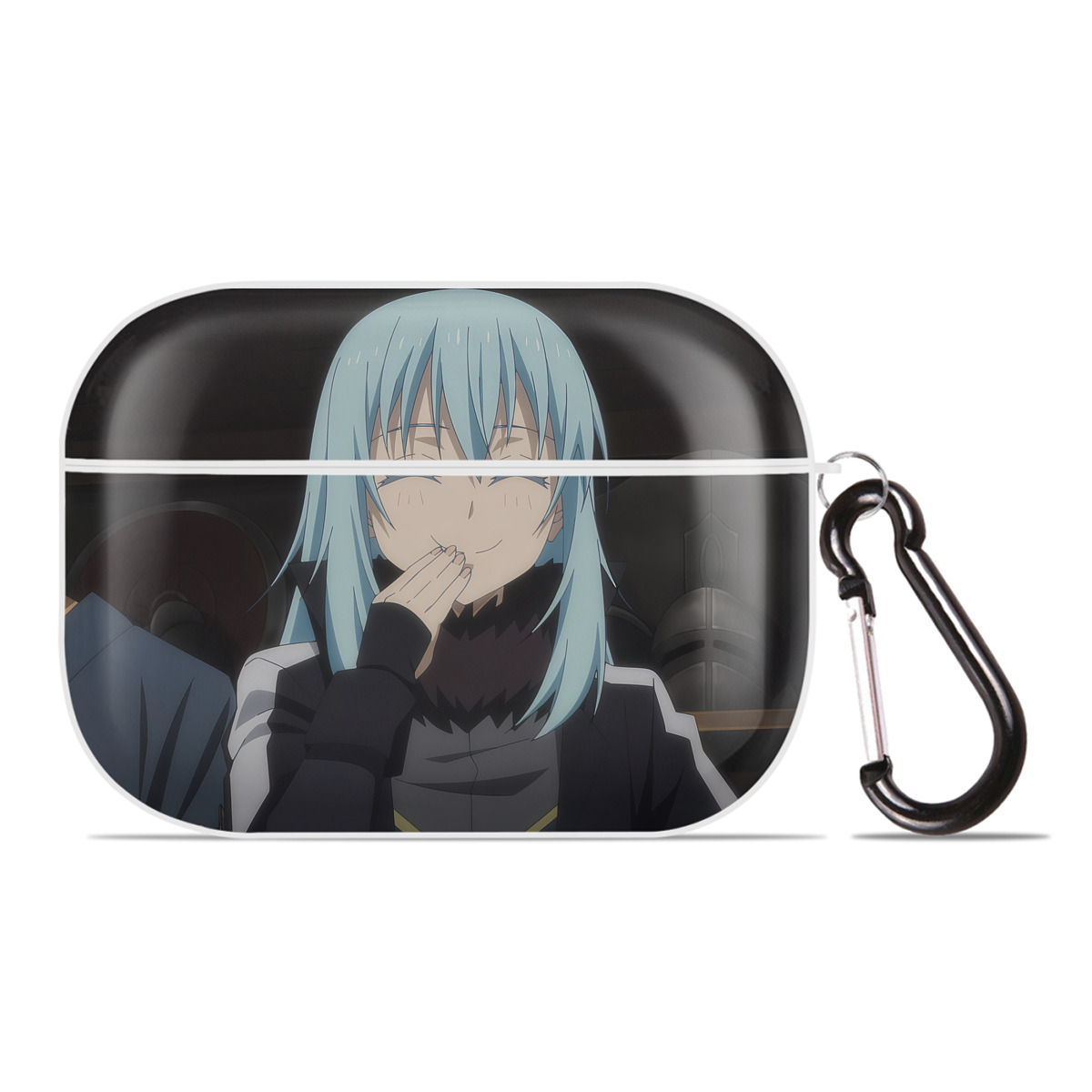（画像用） 転スラ Regarding Reincarnated to Slime 【AirPods Pro用】ハードシェル保護ケース 耐衝撃・防指紋・カラビナ付き商品仕様
