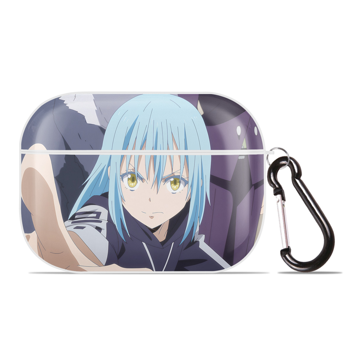 （画像用） 転スラ Regarding Reincarnated to Slime 【AirPods Pro用】ハードシェル保護ケース 耐衝撃・防指紋・カラビナ付き商品仕様