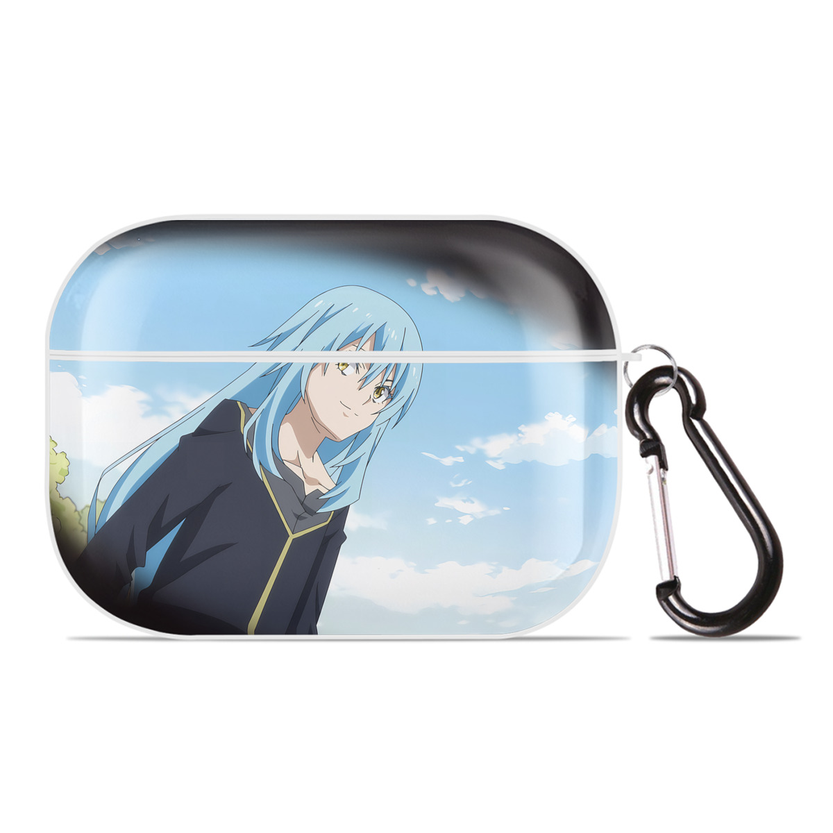 （画像用） 転スラ Regarding Reincarnated to Slime 【AirPods Pro用】ハードシェル保護ケース 耐衝撃・防指紋・カラビナ付き商品仕様