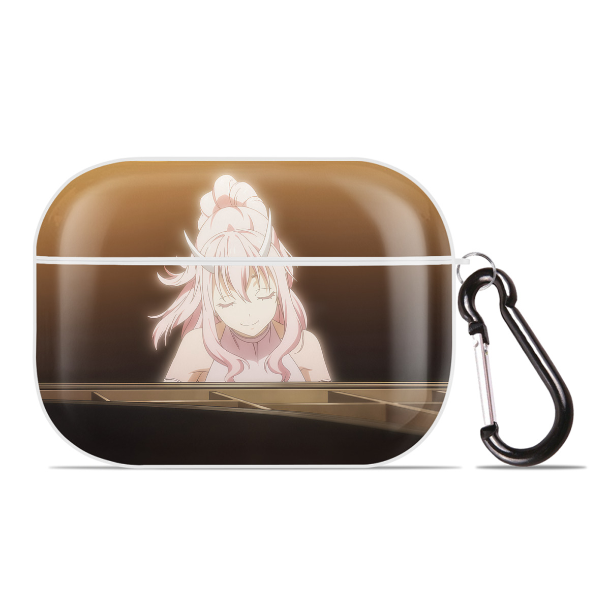 （画像用） 転スラ Regarding Reincarnated to Slime 【AirPods Pro用】ハードシェル保護ケース 耐衝撃・防指紋・カラビナ付き商品仕様