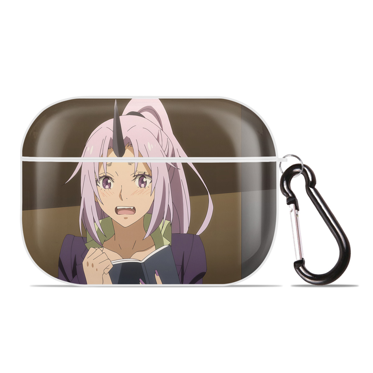 （画像用） 転スラ Regarding Reincarnated to Slime 【AirPods Pro用】ハードシェル保護ケース 耐衝撃・防指紋・カラビナ付き商品仕様