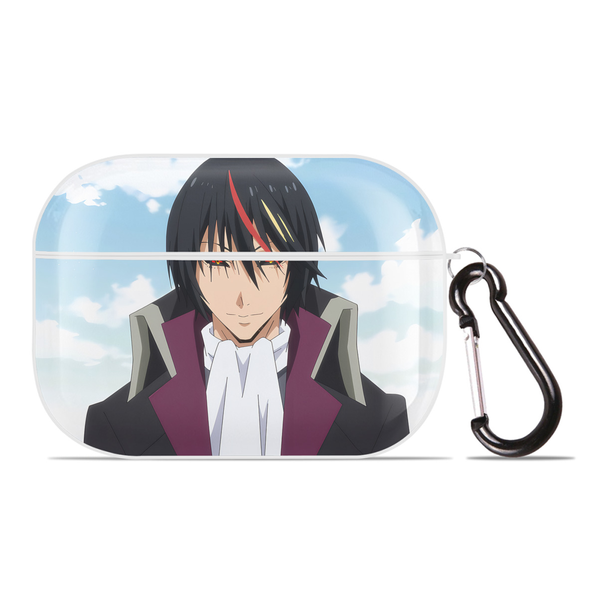 （画像用） 転スラ Regarding Reincarnated to Slime 【AirPods Pro用】ハードシェル保護ケース 耐衝撃・防指紋・カラビナ付き商品仕様