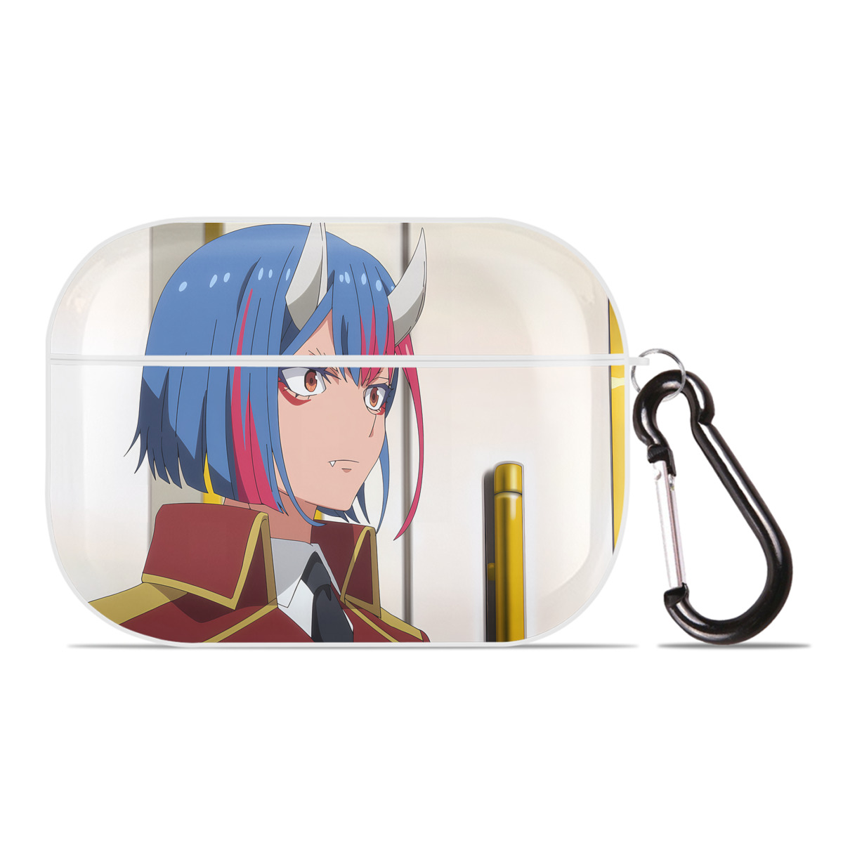 （画像用） 転スラ Regarding Reincarnated to Slime 【AirPods Pro用】ハードシェル保護ケース 耐衝撃・防指紋・カラビナ付き商品仕様