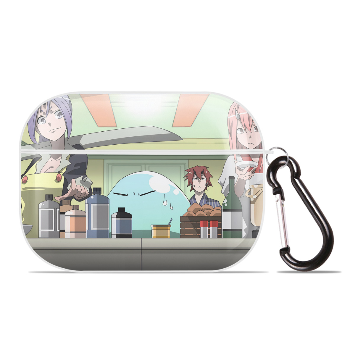 （画像用） 転スラ Regarding Reincarnated to Slime 【AirPods Pro用】ハードシェル保護ケース 耐衝撃・防指紋・カラビナ付き商品仕様
