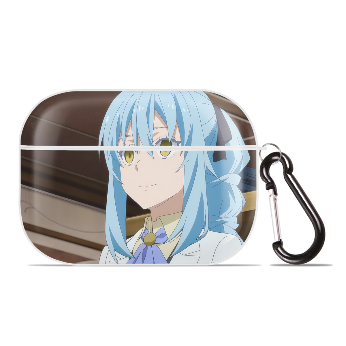（画像用） 転スラ Regarding Reincarnated to Slime 【AirPods Pro用】ハードシェル保護ケース 耐衝撃・防指紋・カラビナ付き商品仕様