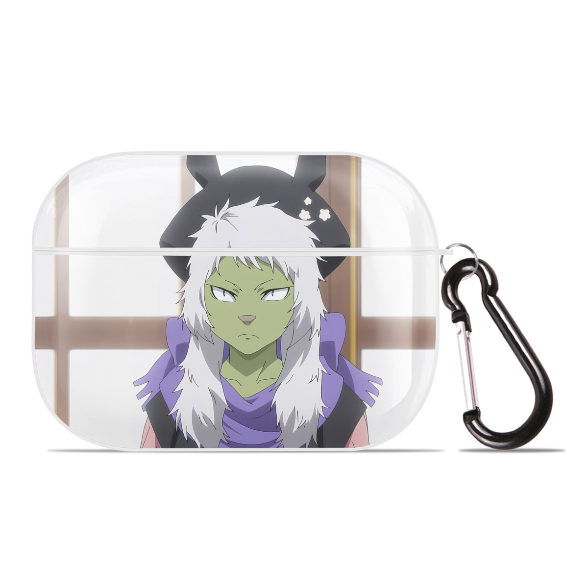 （画像用） 転スラ Regarding Reincarnated to Slime 【AirPods Pro用】ハードシェル保護ケース 耐衝撃・防指紋・カラビナ付き商品仕様
