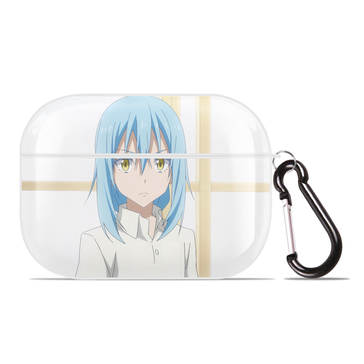 （画像用） 転スラ Regarding Reincarnated to Slime 【AirPods Pro用】ハードシェル保護ケース 耐衝撃・防指紋・カラビナ付き商品仕様