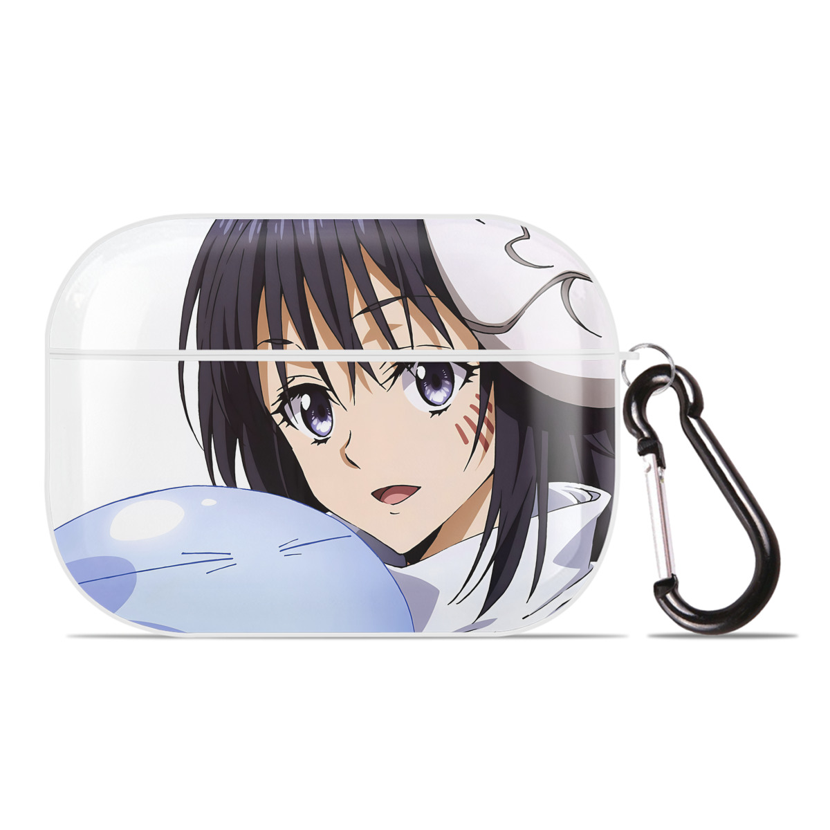 （画像用） 転スラ Regarding Reincarnated to Slime 【AirPods Pro用】ハードシェル保護ケース 耐衝撃・防指紋・カラビナ付き商品仕様