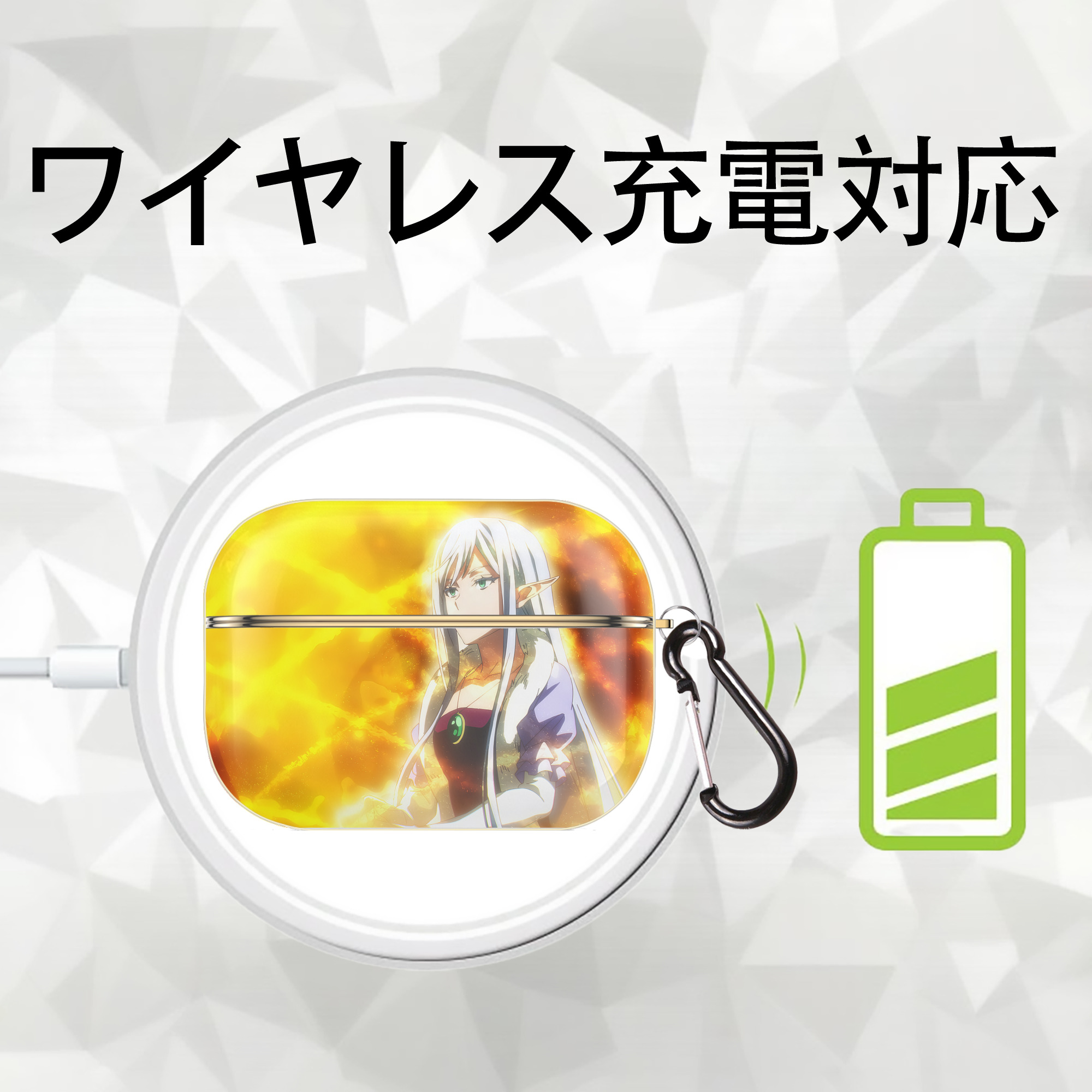 転スラ Regarding Reincarnated to Slime 【AirPods Pro用】ハードシェル保護ケース｜耐衝撃・防指紋・カラビナ付き商品仕様