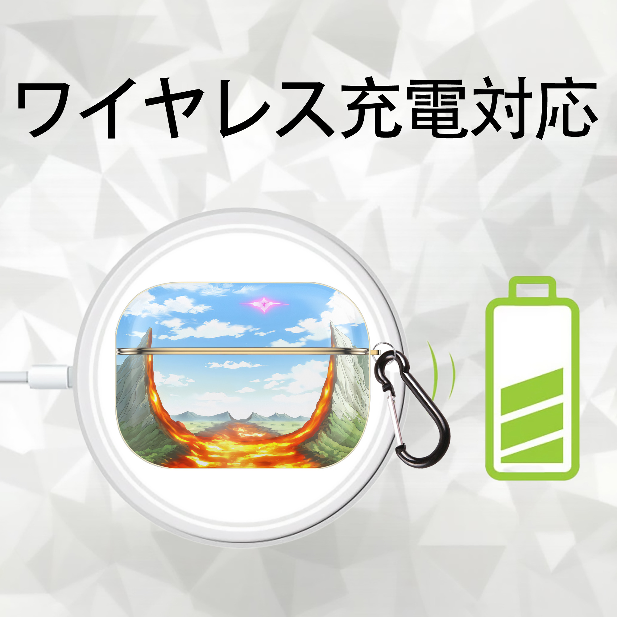 転スラ Regarding Reincarnated to Slime 【AirPods Pro用】ハードシェル保護ケース｜耐衝撃・防指紋・カラビナ付き商品仕様