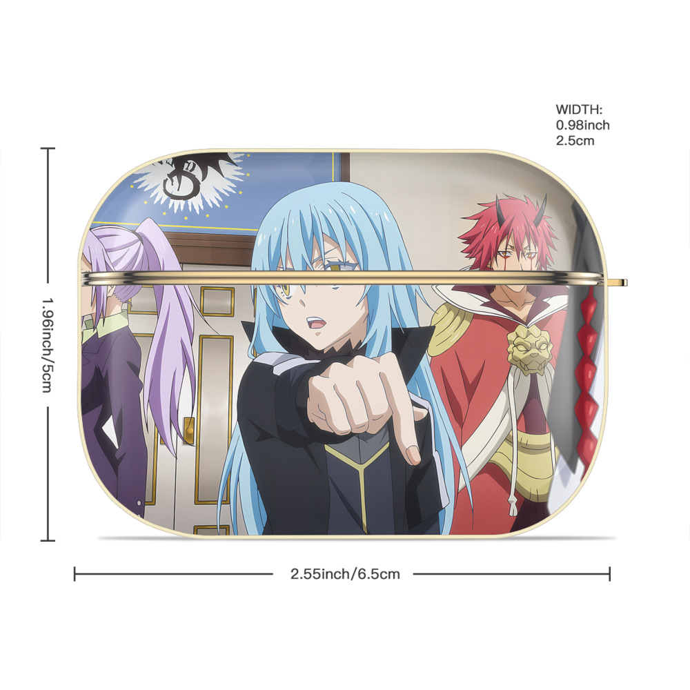 転スラ Regarding Reincarnated to Slime 【AirPods Pro用】ハードシェル保護ケース｜耐衝撃・防指紋・カラビナ付き商品仕様