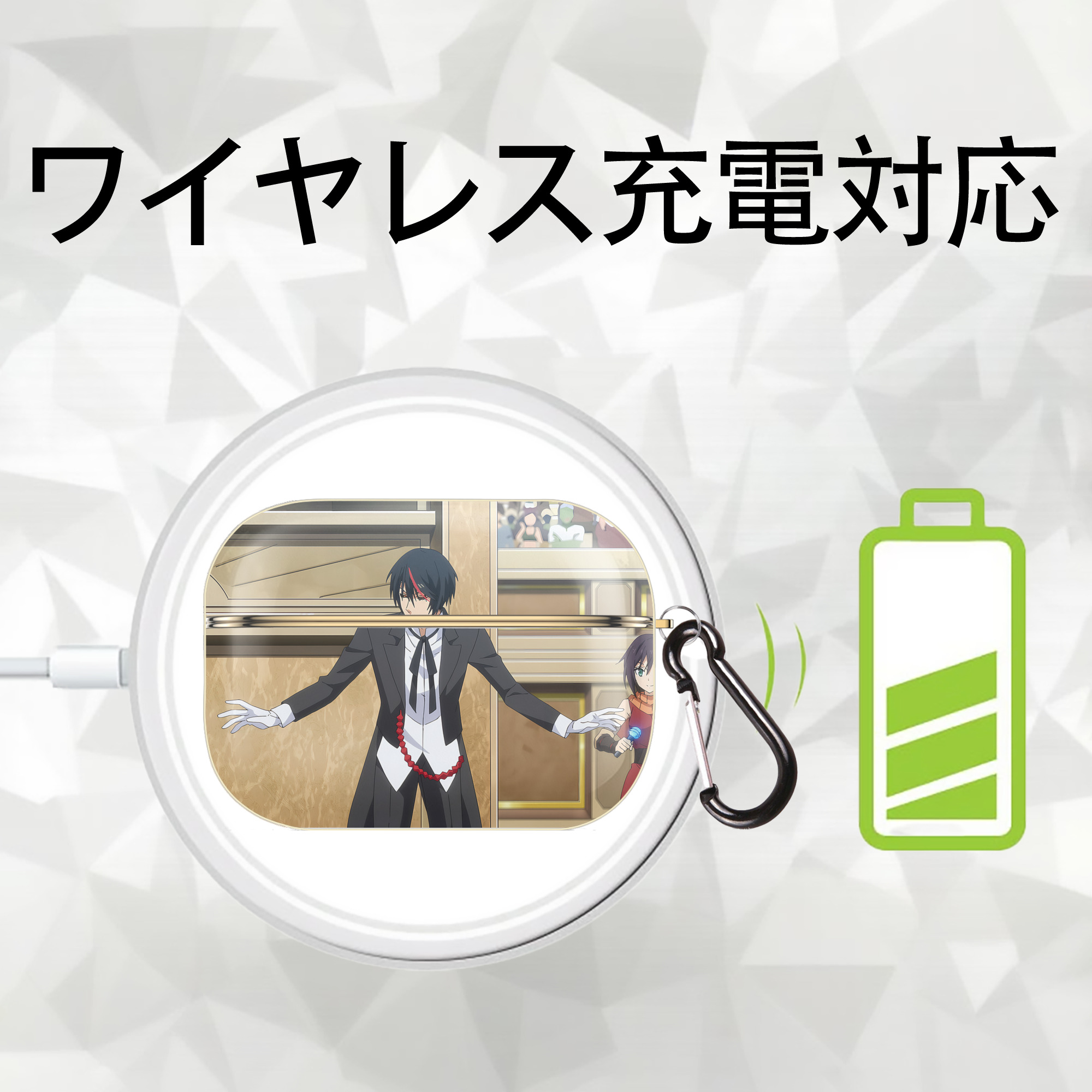転スラ Regarding Reincarnated to Slime 【AirPods Pro用】ハードシェル保護ケース｜耐衝撃・防指紋・カラビナ付き商品仕様