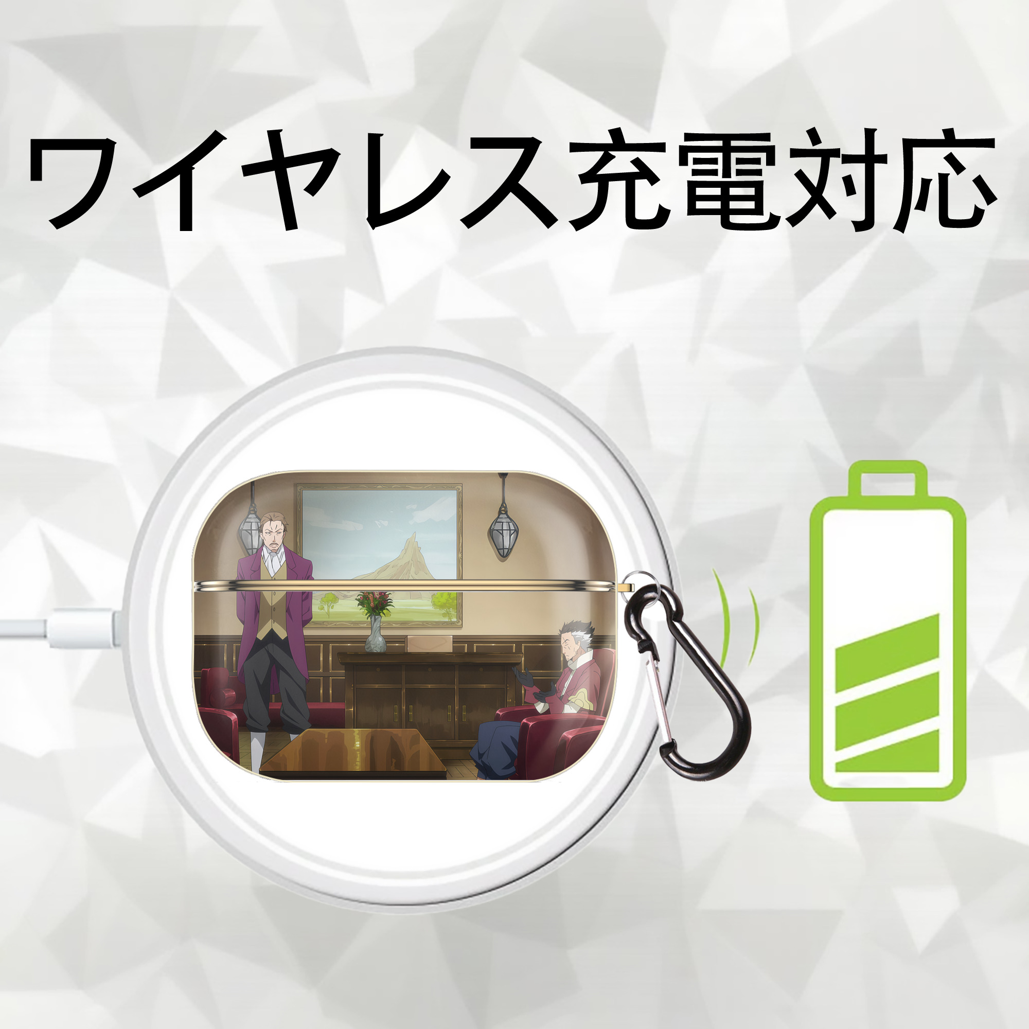 転スラ Regarding Reincarnated to Slime 【AirPods Pro用】ハードシェル保護ケース｜耐衝撃・防指紋・カラビナ付き商品仕様