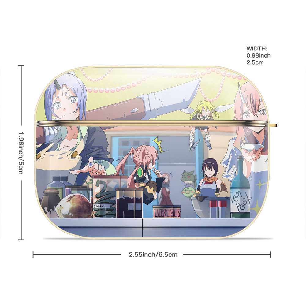 転スラ Regarding Reincarnated to Slime 【AirPods Pro用】ハードシェル保護ケース｜耐衝撃・防指紋・カラビナ付き商品仕様