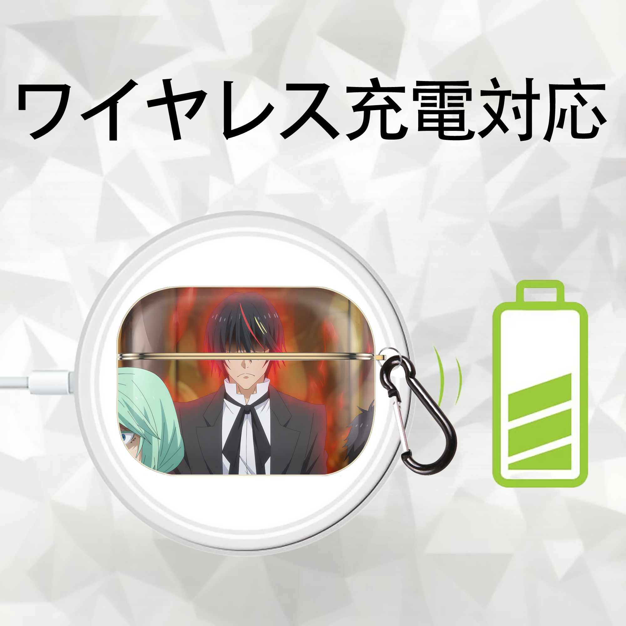 転スラ Regarding Reincarnated to Slime 【AirPods Pro用】ハードシェル保護ケース｜耐衝撃・防指紋・カラビナ付き商品仕様