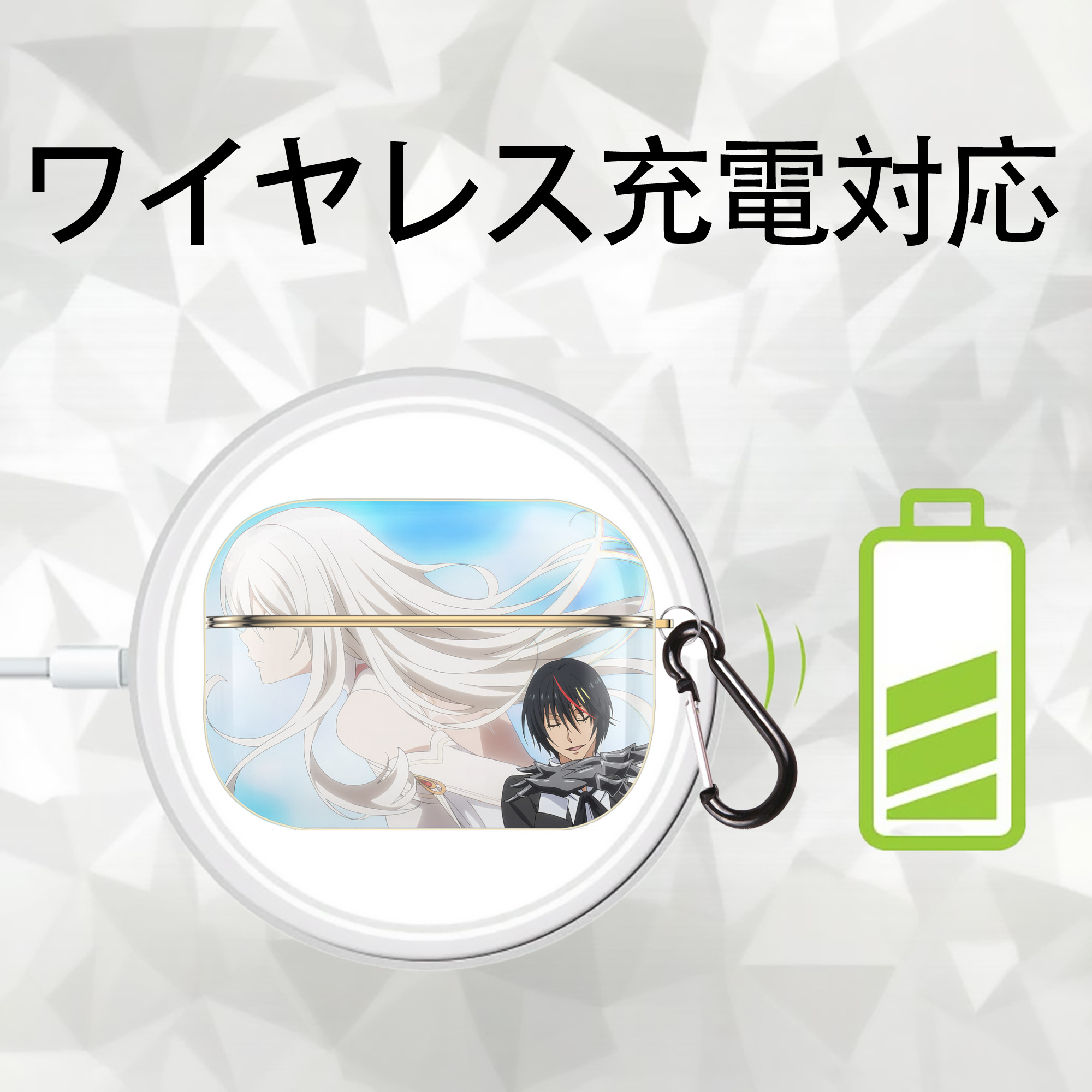 転スラ Regarding Reincarnated to Slime 【AirPods Pro用】ハードシェル保護ケース｜耐衝撃・防指紋・カラビナ付き商品仕様