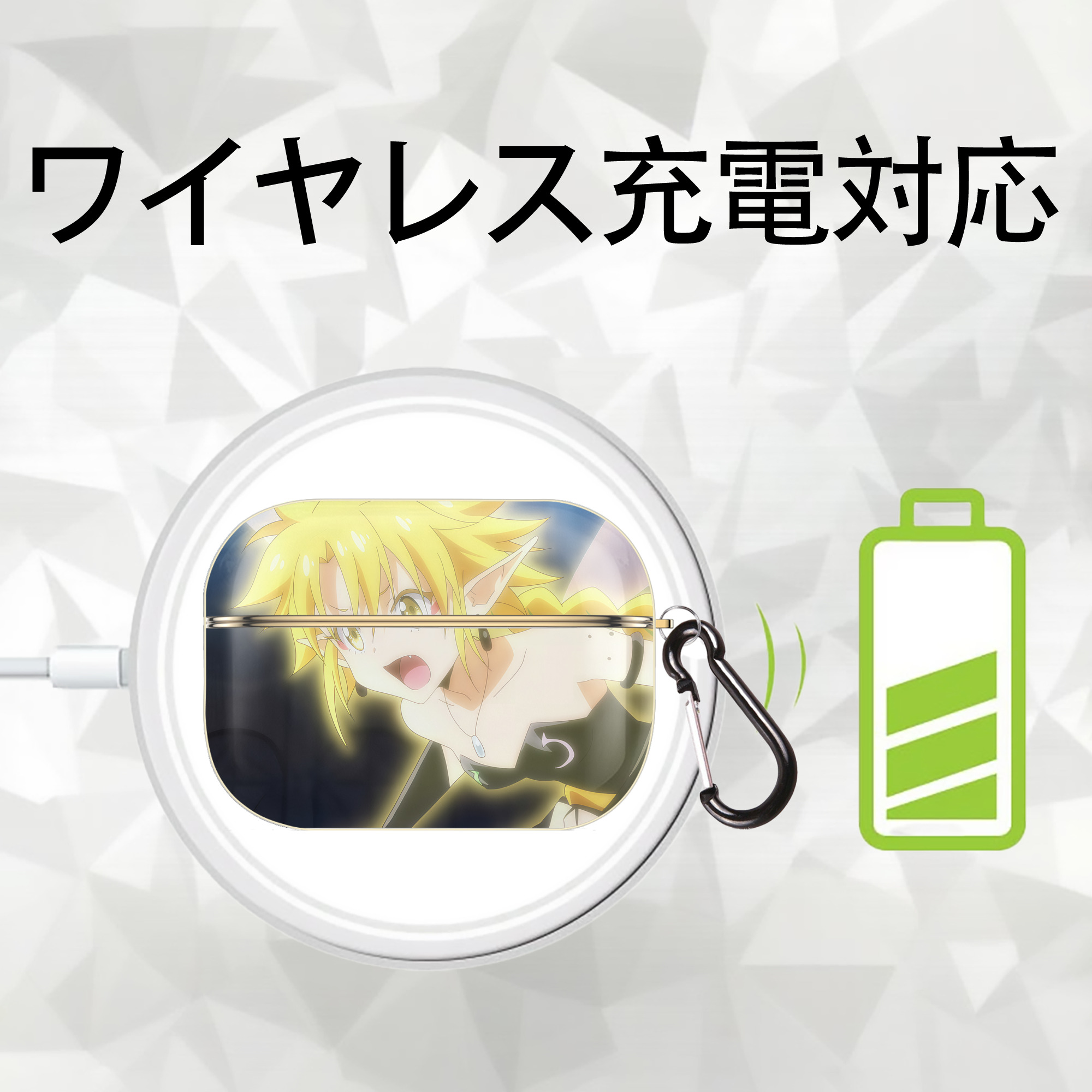 転スラ Regarding Reincarnated to Slime 【AirPods Pro用】ハードシェル保護ケース｜耐衝撃・防指紋・カラビナ付き商品仕様