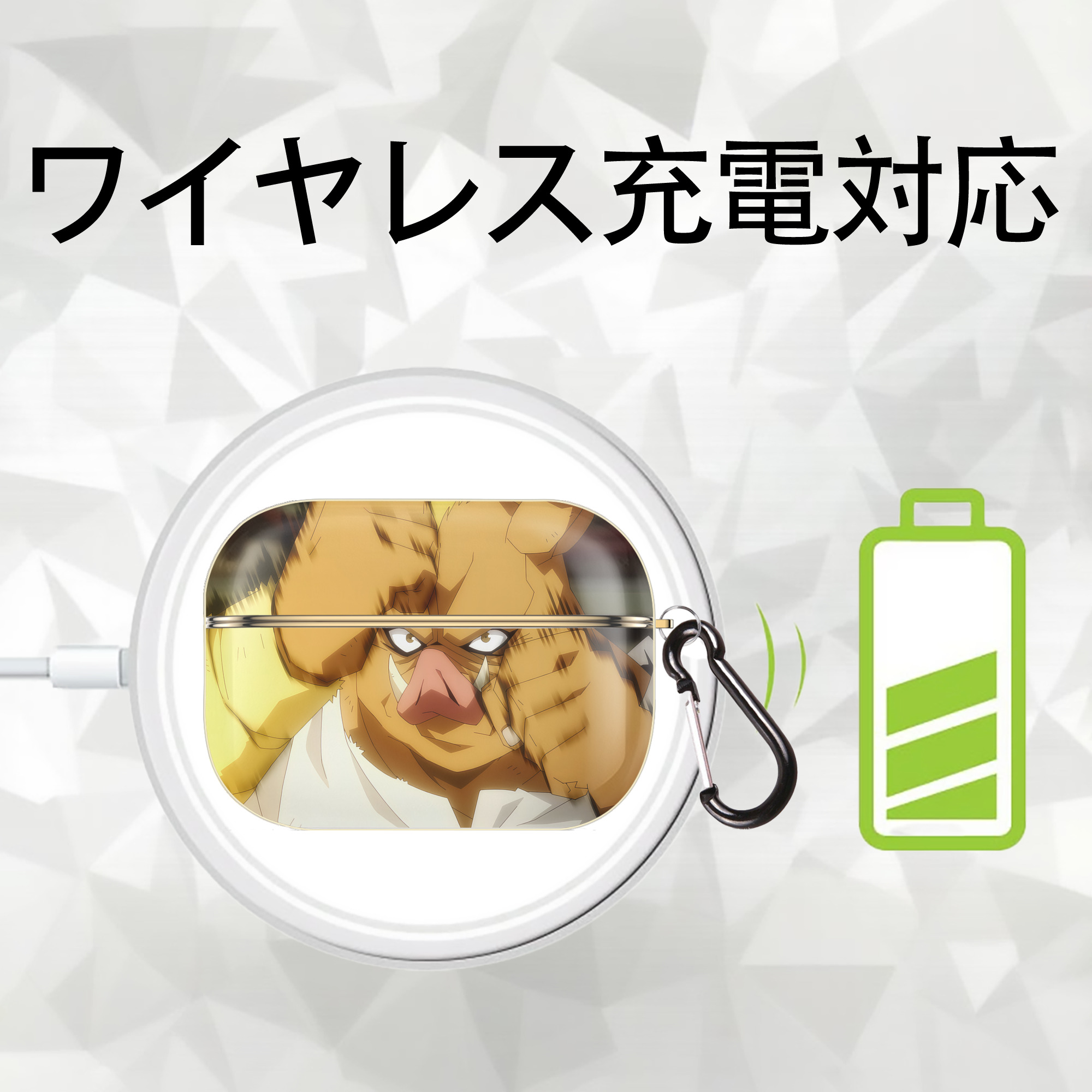 転スラ Regarding Reincarnated to Slime 【AirPods Pro用】ハードシェル保護ケース｜耐衝撃・防指紋・カラビナ付き商品仕様