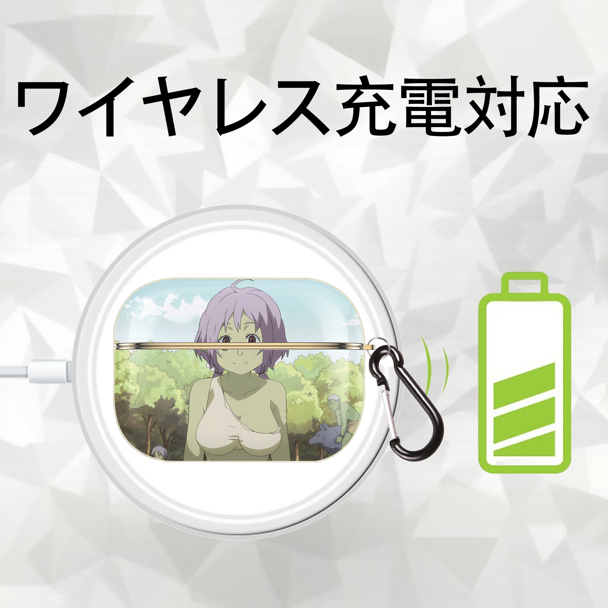 転スラ Regarding Reincarnated to Slime 【AirPods Pro用】ハードシェル保護ケース｜耐衝撃・防指紋・カラビナ付き商品仕様