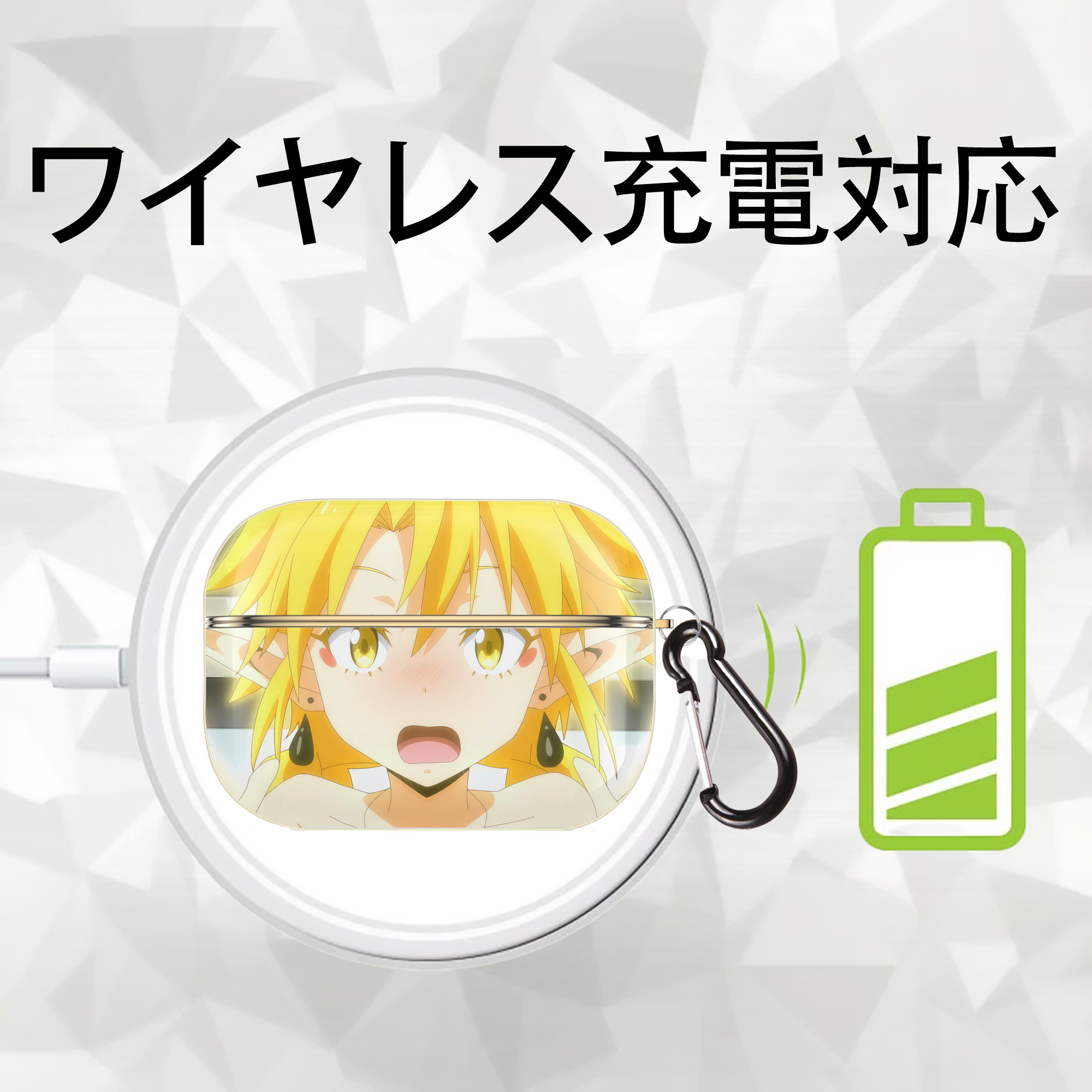 転スラ Regarding Reincarnated to Slime 【AirPods Pro用】ハードシェル保護ケース｜耐衝撃・防指紋・カラビナ付き商品仕様
