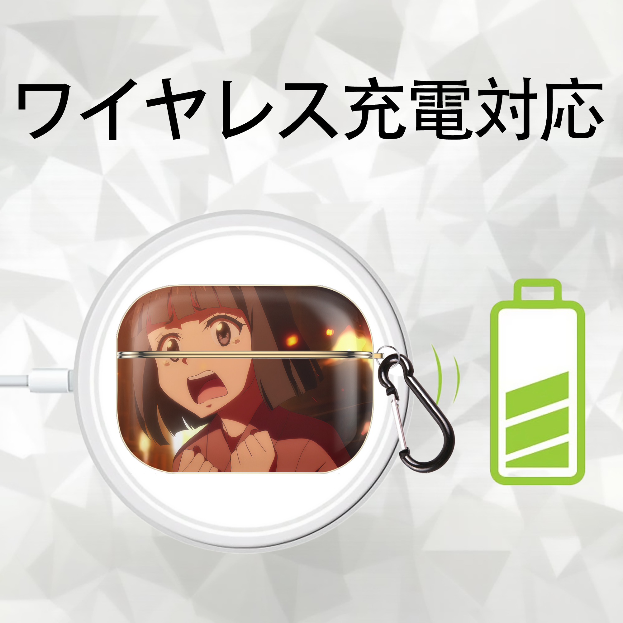 転スラ Regarding Reincarnated to Slime 【AirPods Pro用】ハードシェル保護ケース｜耐衝撃・防指紋・カラビナ付き商品仕様
