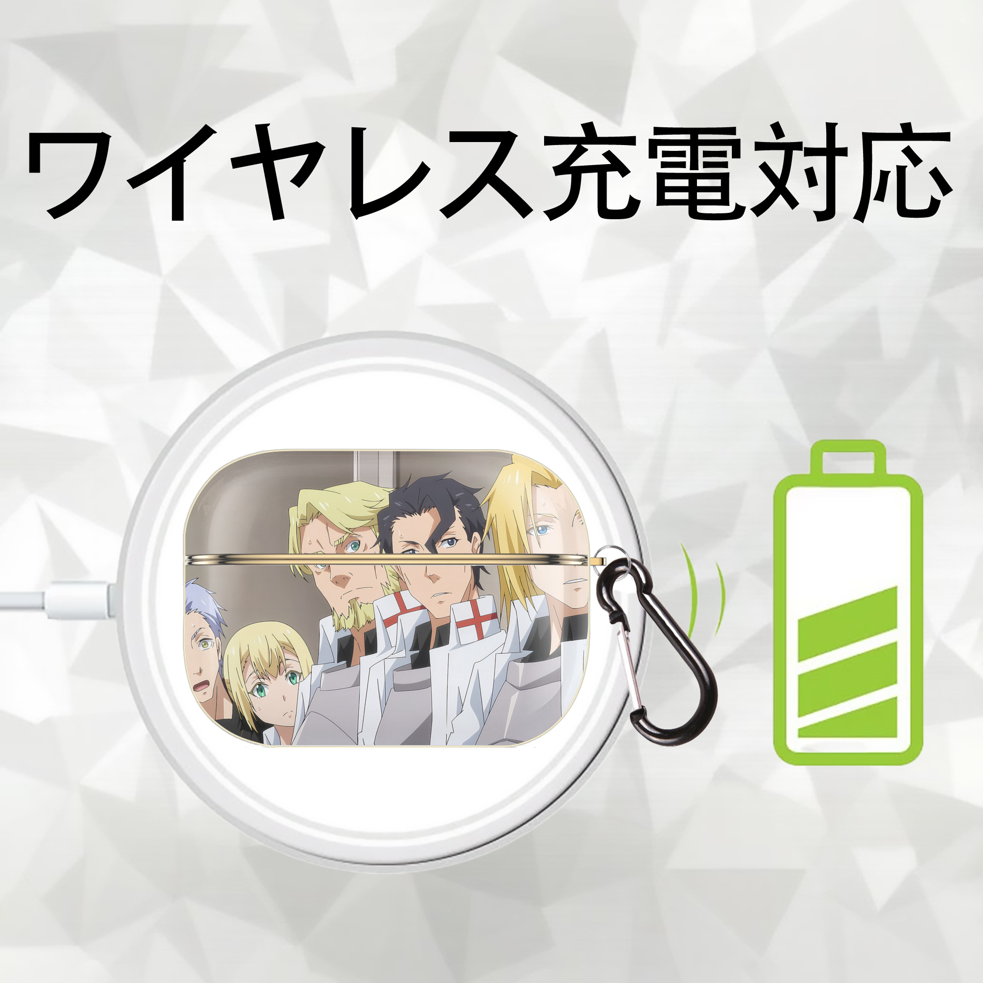転スラ Regarding Reincarnated to Slime 【AirPods Pro用】ハードシェル保護ケース｜耐衝撃・防指紋・カラビナ付き商品仕様