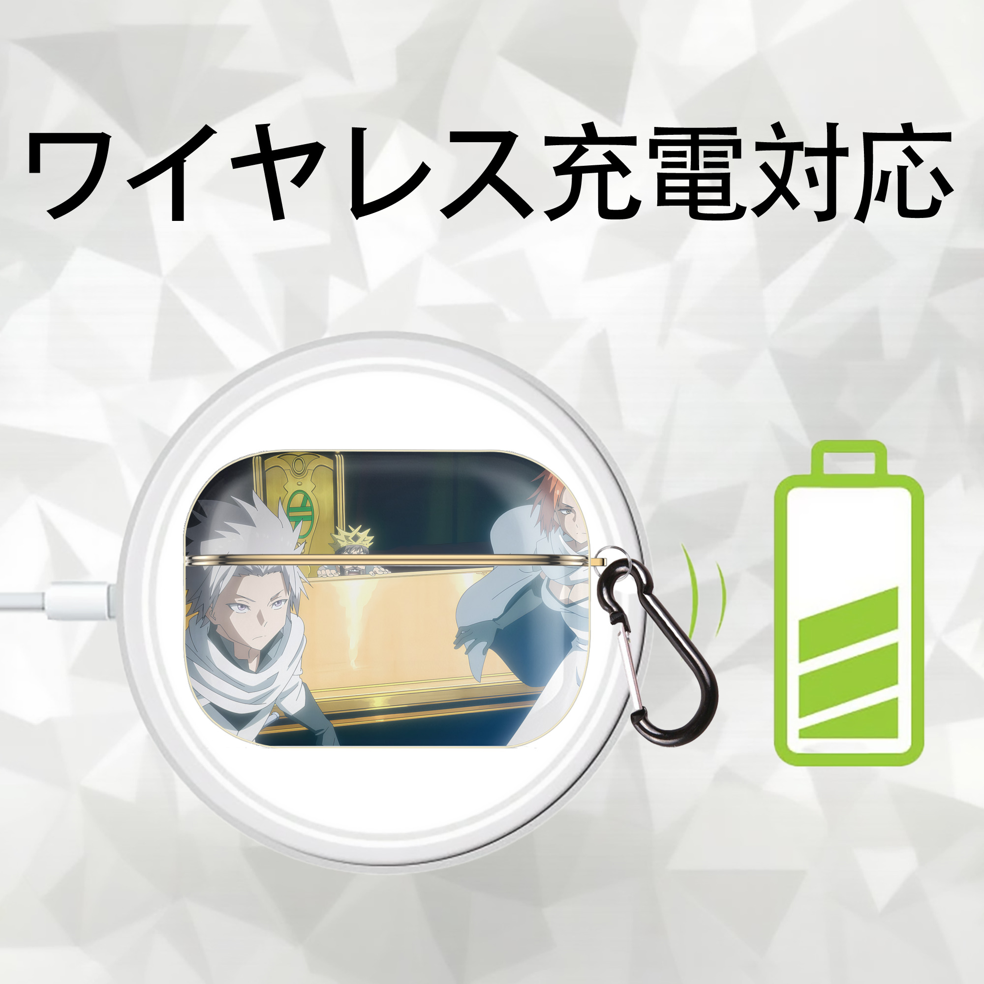 転スラ Regarding Reincarnated to Slime 【AirPods Pro用】ハードシェル保護ケース｜耐衝撃・防指紋・カラビナ付き商品仕様
