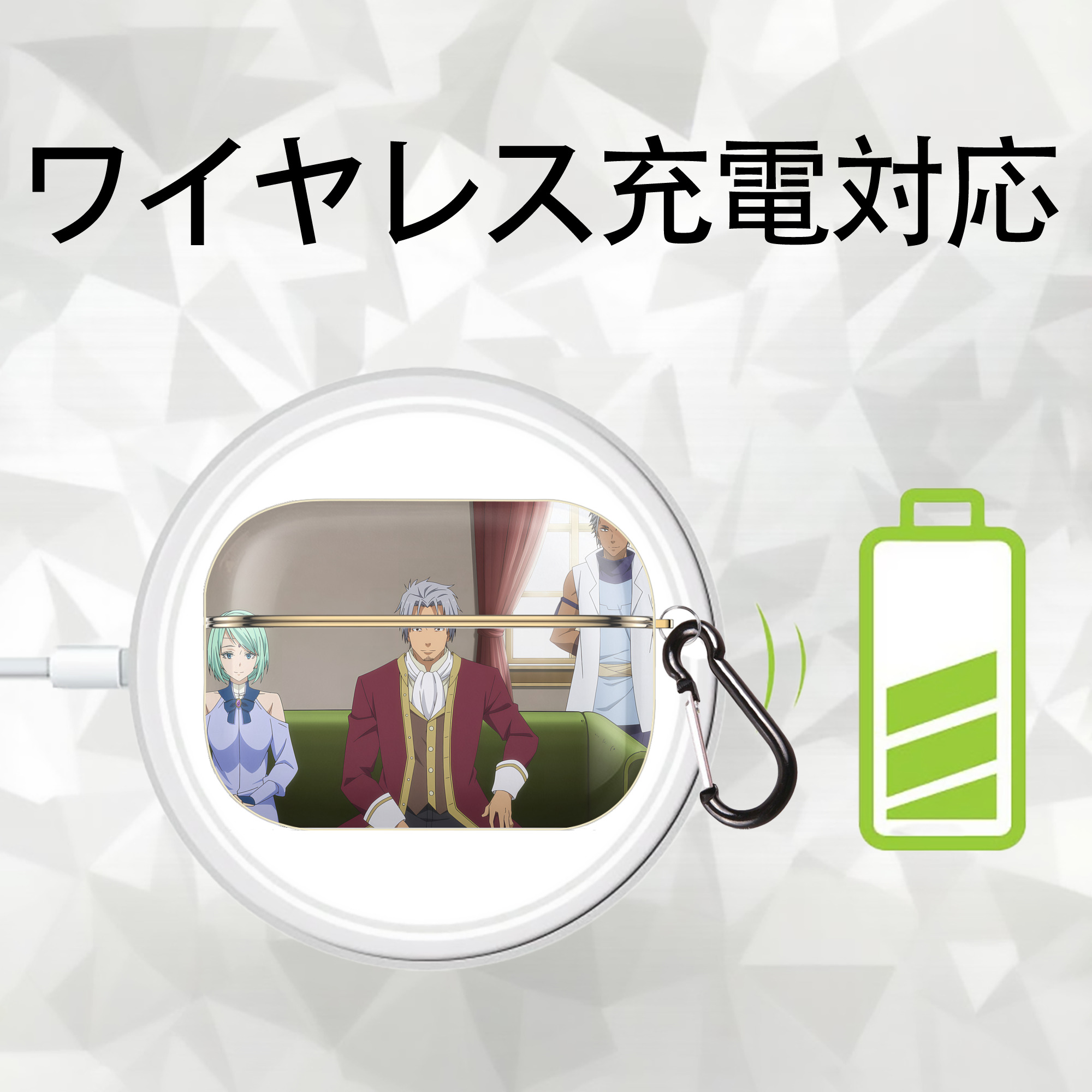 転スラ Regarding Reincarnated to Slime 【AirPods Pro用】ハードシェル保護ケース｜耐衝撃・防指紋・カラビナ付き商品仕様