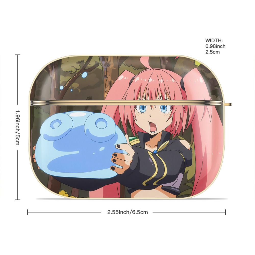 転スラ Regarding Reincarnated to Slime 【AirPods Pro用】ハードシェル保護ケース｜耐衝撃・防指紋・カラビナ付き商品仕様