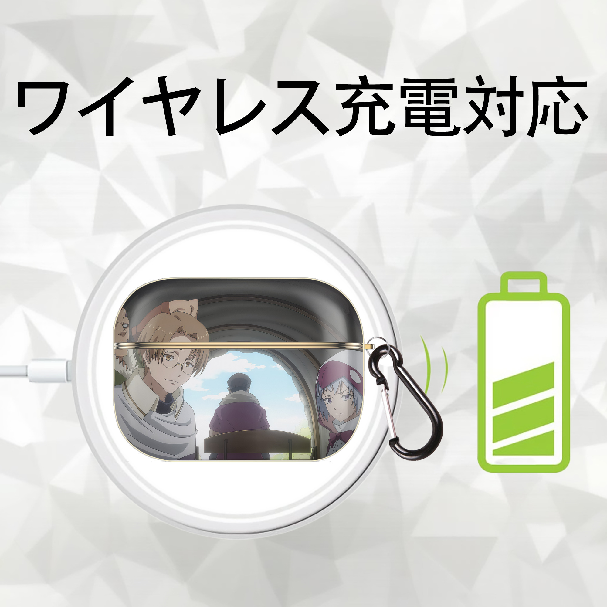 転スラ Regarding Reincarnated to Slime 【AirPods Pro用】ハードシェル保護ケース｜耐衝撃・防指紋・カラビナ付き商品仕様