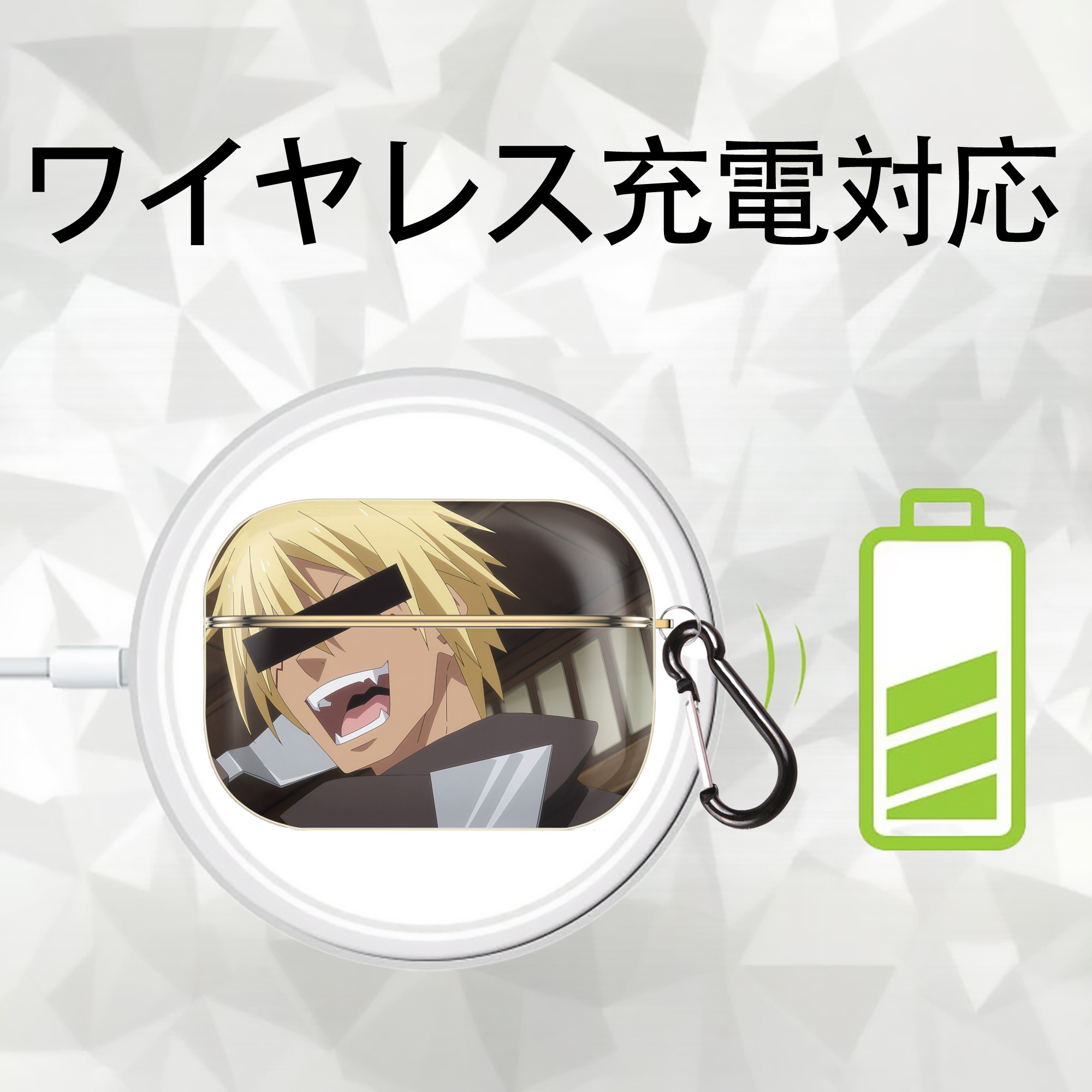 転スラ Regarding Reincarnated to Slime 【AirPods Pro用】ハードシェル保護ケース｜耐衝撃・防指紋・カラビナ付き商品仕様