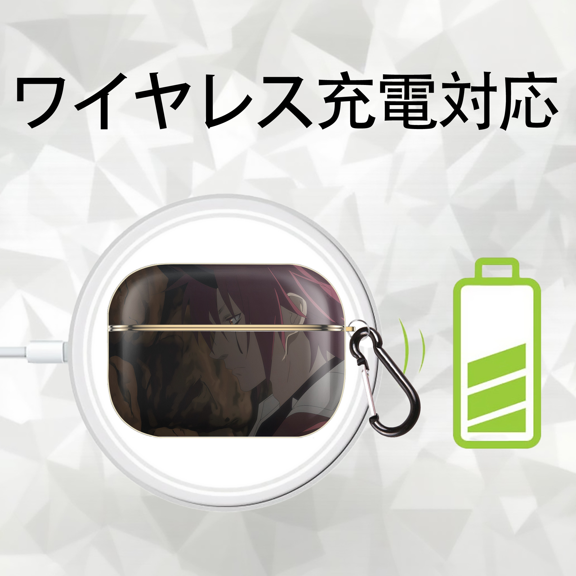 転スラ Regarding Reincarnated to Slime 【AirPods Pro用】ハードシェル保護ケース｜耐衝撃・防指紋・カラビナ付き商品仕様