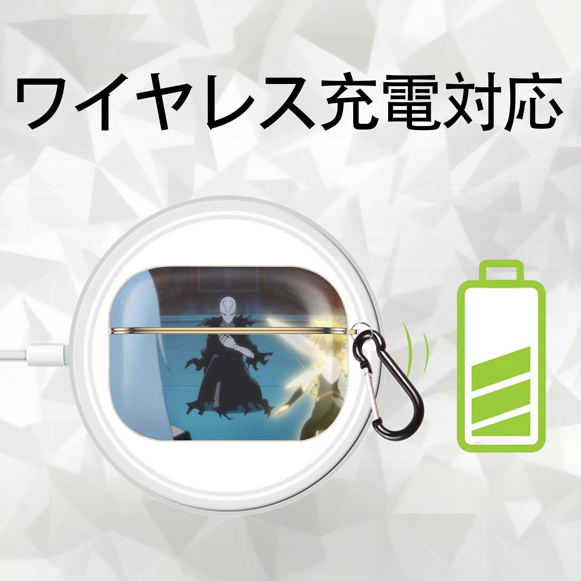 転スラ Regarding Reincarnated to Slime 【AirPods Pro用】ハードシェル保護ケース｜耐衝撃・防指紋・カラビナ付き商品仕様