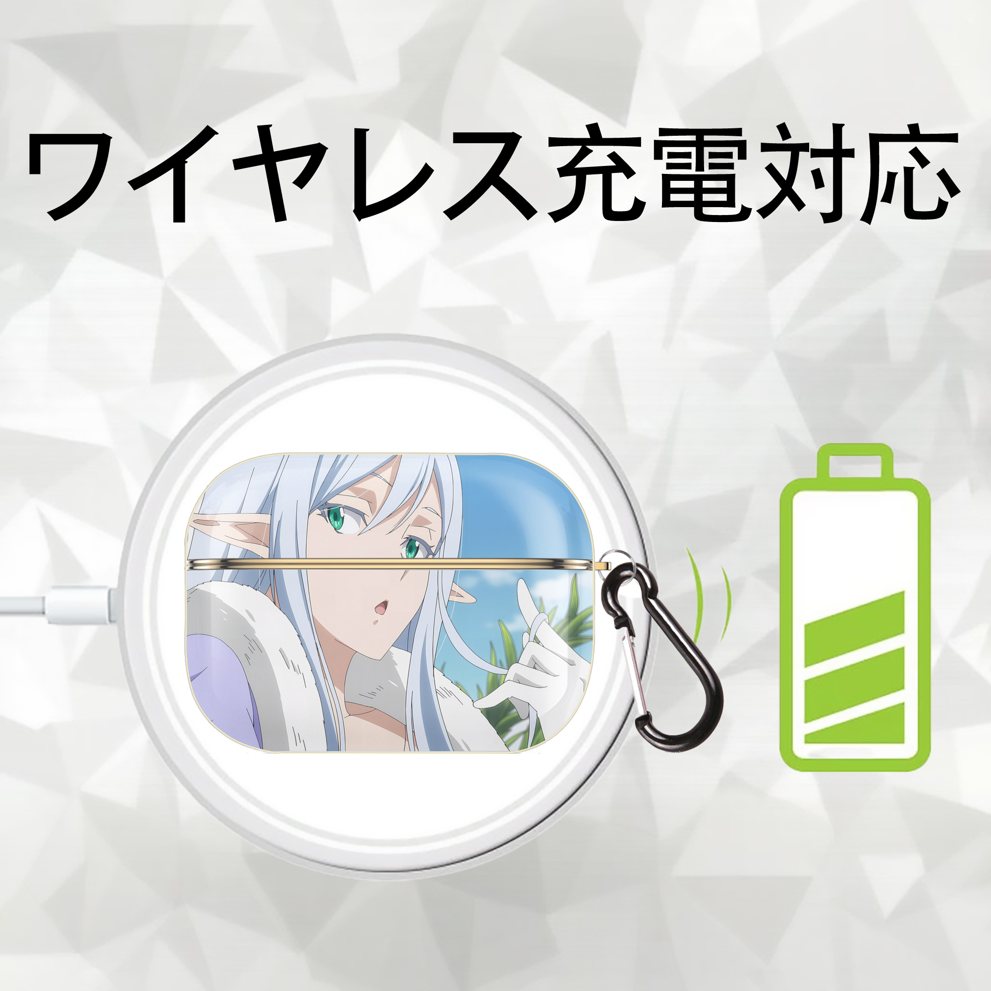 転スラ Regarding Reincarnated to Slime 【AirPods Pro用】ハードシェル保護ケース｜耐衝撃・防指紋・カラビナ付き商品仕様