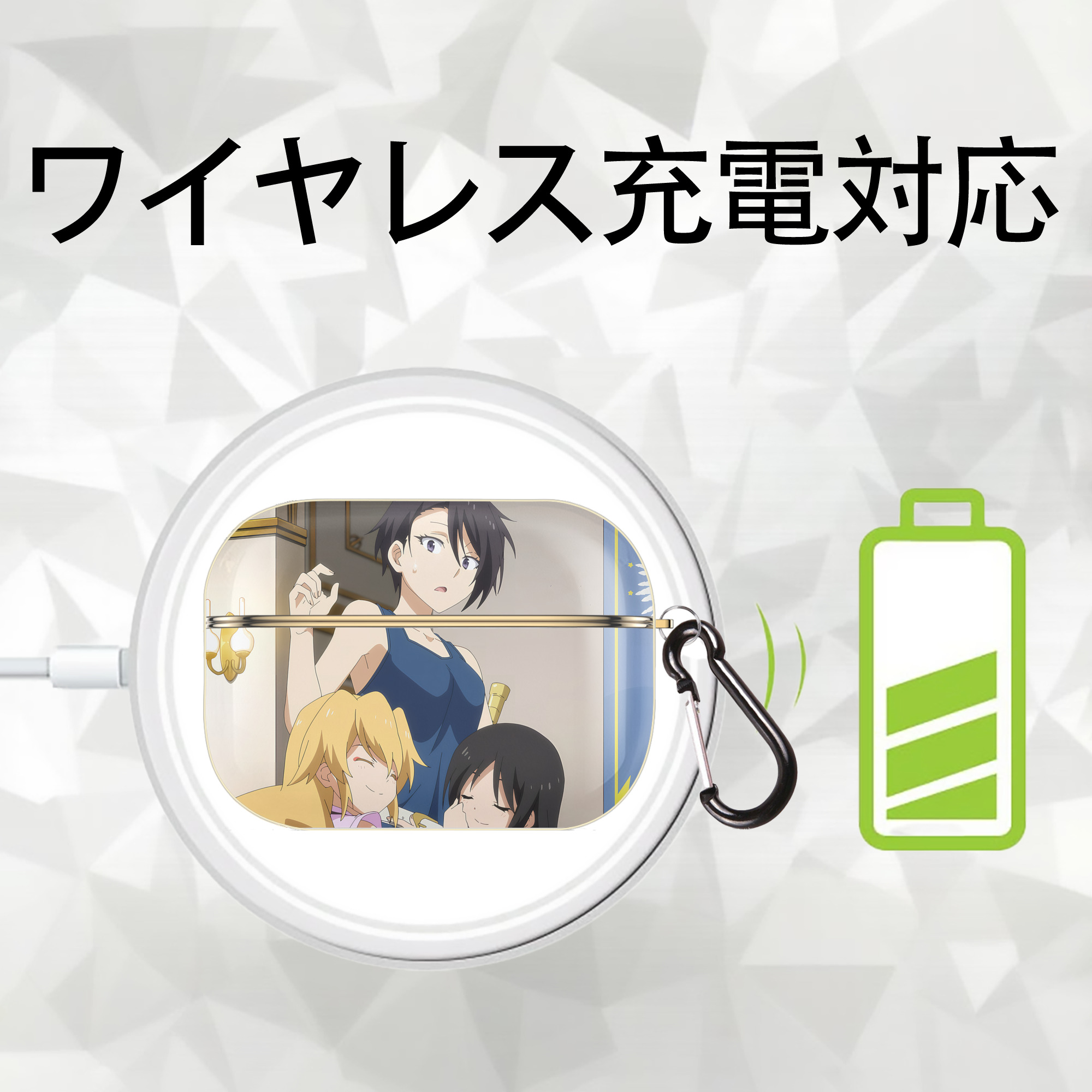 転スラ Regarding Reincarnated to Slime 【AirPods Pro用】ハードシェル保護ケース｜耐衝撃・防指紋・カラビナ付き商品仕様