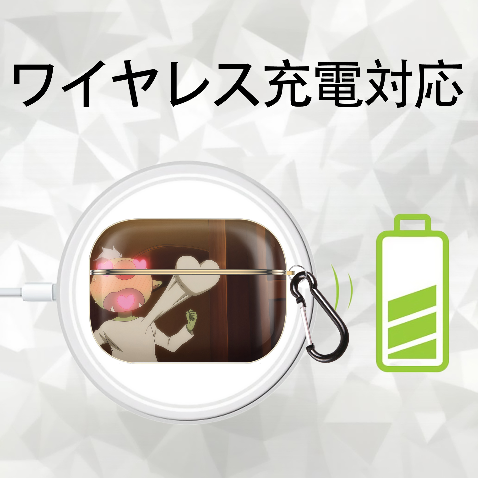 転スラ Regarding Reincarnated to Slime 【AirPods Pro用】ハードシェル保護ケース｜耐衝撃・防指紋・カラビナ付き商品仕様