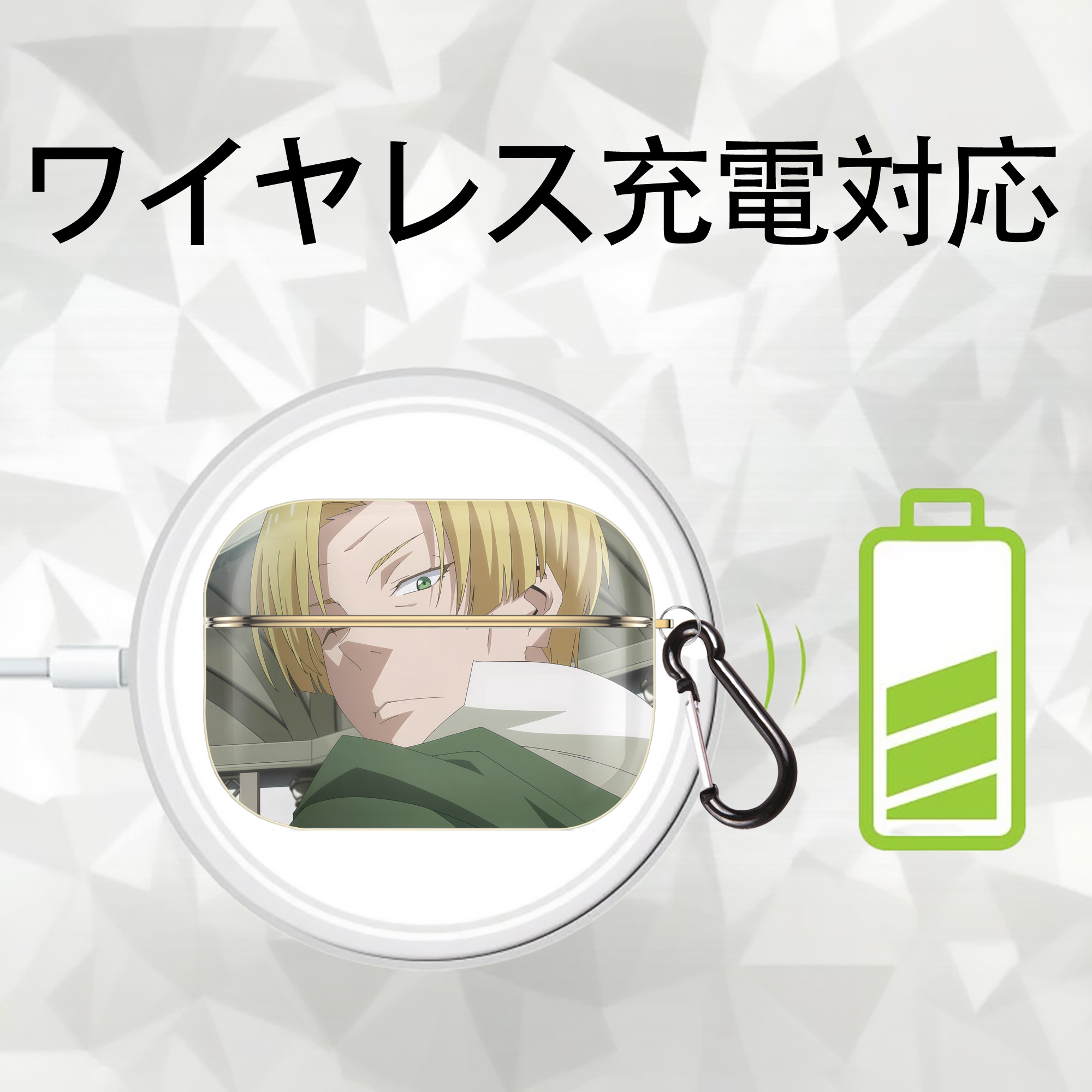 転スラ Regarding Reincarnated to Slime 【AirPods Pro用】ハードシェル保護ケース｜耐衝撃・防指紋・カラビナ付き商品仕様