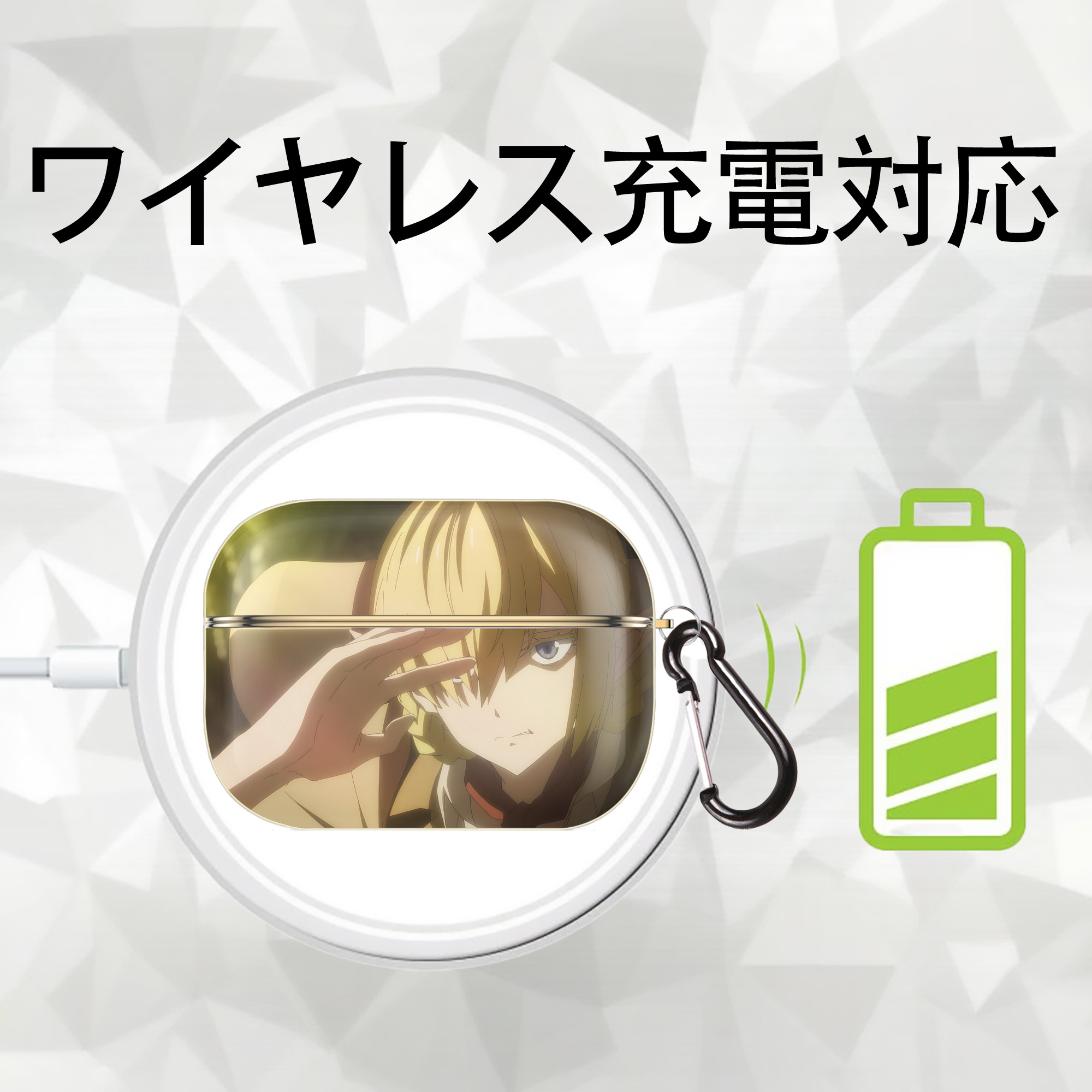 転スラ Regarding Reincarnated to Slime 【AirPods Pro用】ハードシェル保護ケース｜耐衝撃・防指紋・カラビナ付き商品仕様