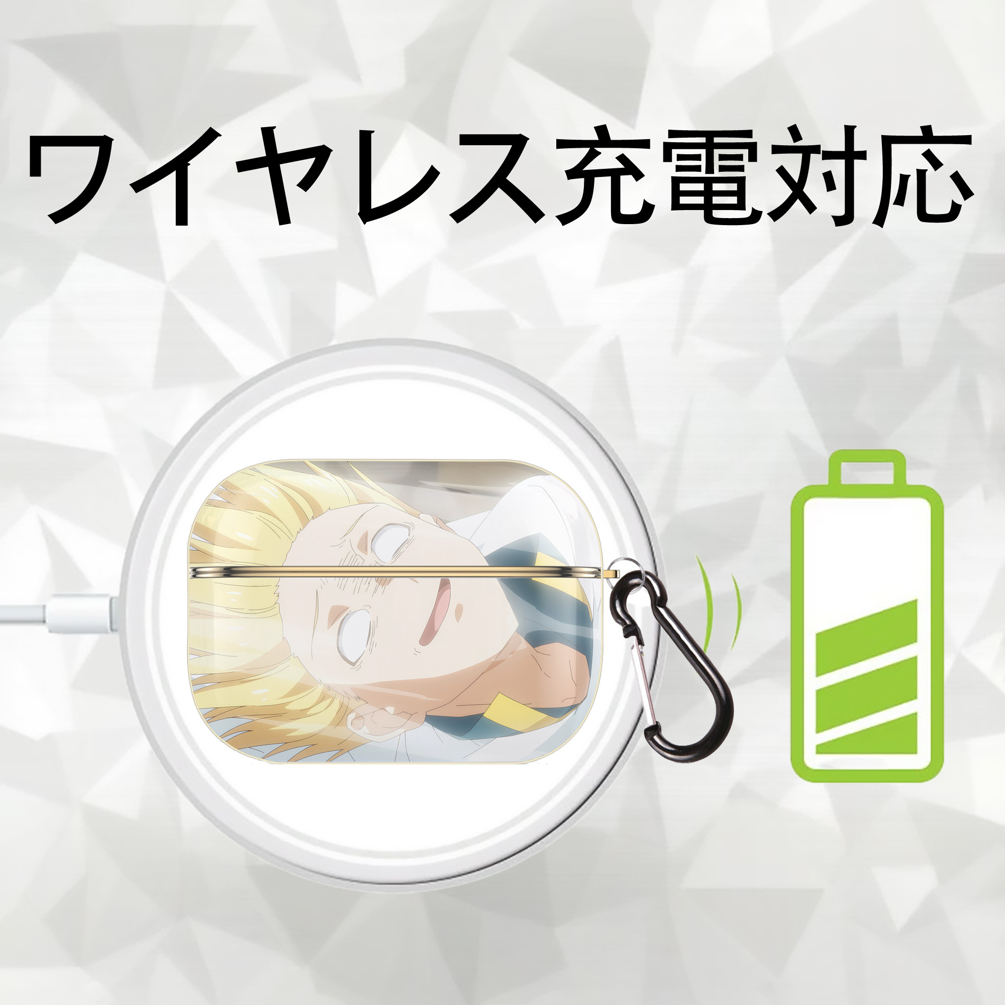 転スラ Regarding Reincarnated to Slime 【AirPods Pro用】ハードシェル保護ケース｜耐衝撃・防指紋・カラビナ付き商品仕様