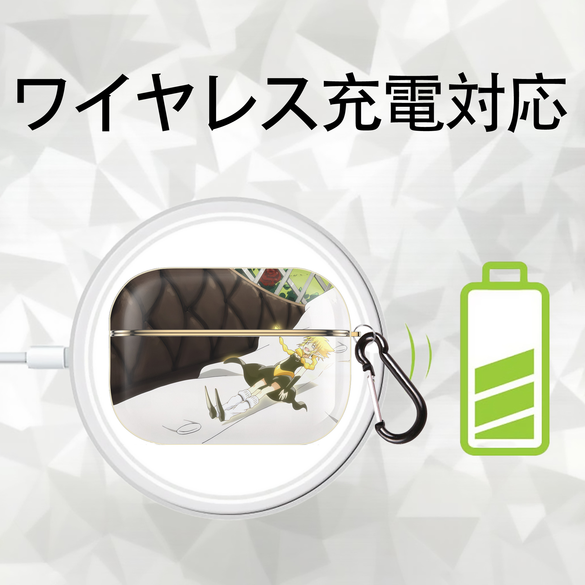 転スラ Regarding Reincarnated to Slime 【AirPods Pro用】ハードシェル保護ケース｜耐衝撃・防指紋・カラビナ付き商品仕様