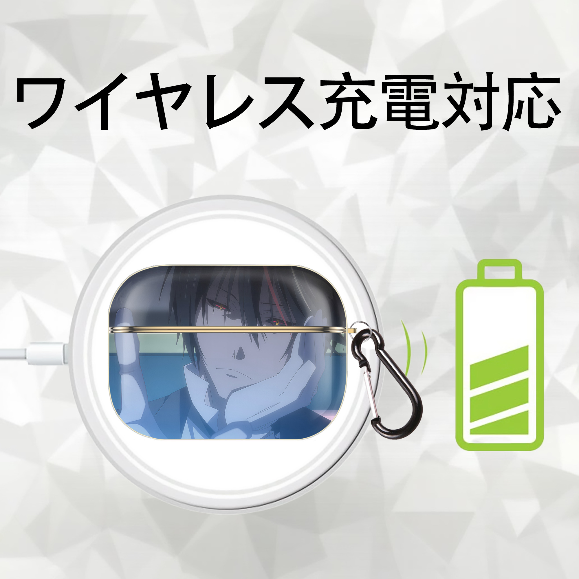 転スラ Regarding Reincarnated to Slime 【AirPods Pro用】ハードシェル保護ケース｜耐衝撃・防指紋・カラビナ付き商品仕様