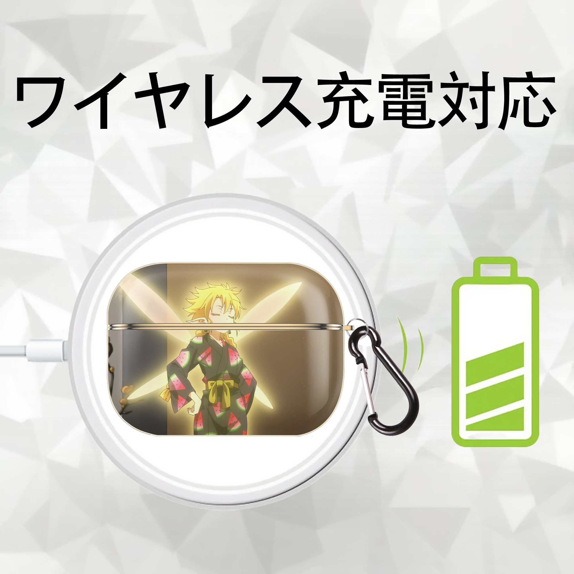転スラ Regarding Reincarnated to Slime 【AirPods Pro用】ハードシェル保護ケース｜耐衝撃・防指紋・カラビナ付き商品仕様