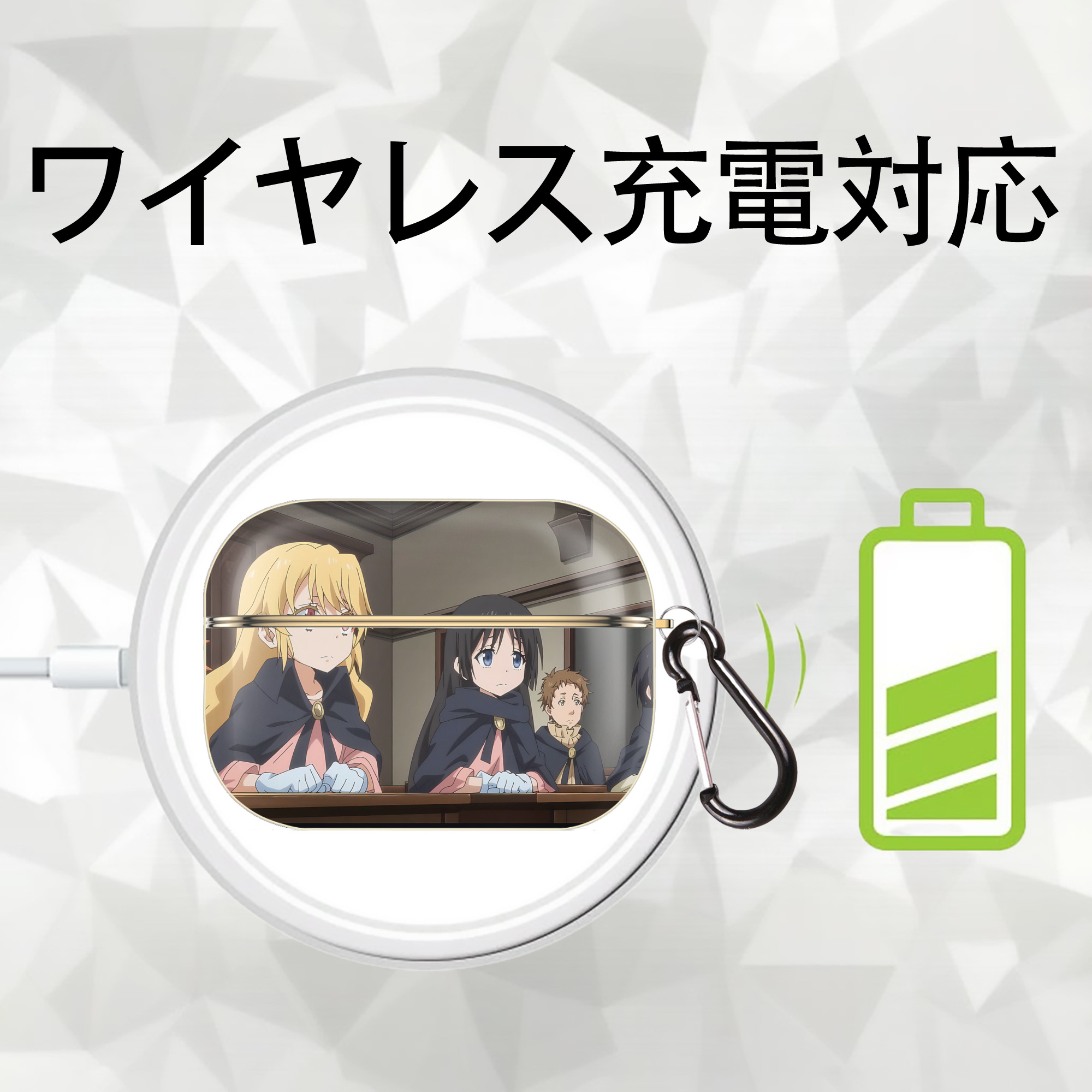 転スラ Regarding Reincarnated to Slime 【AirPods Pro用】ハードシェル保護ケース｜耐衝撃・防指紋・カラビナ付き商品仕様