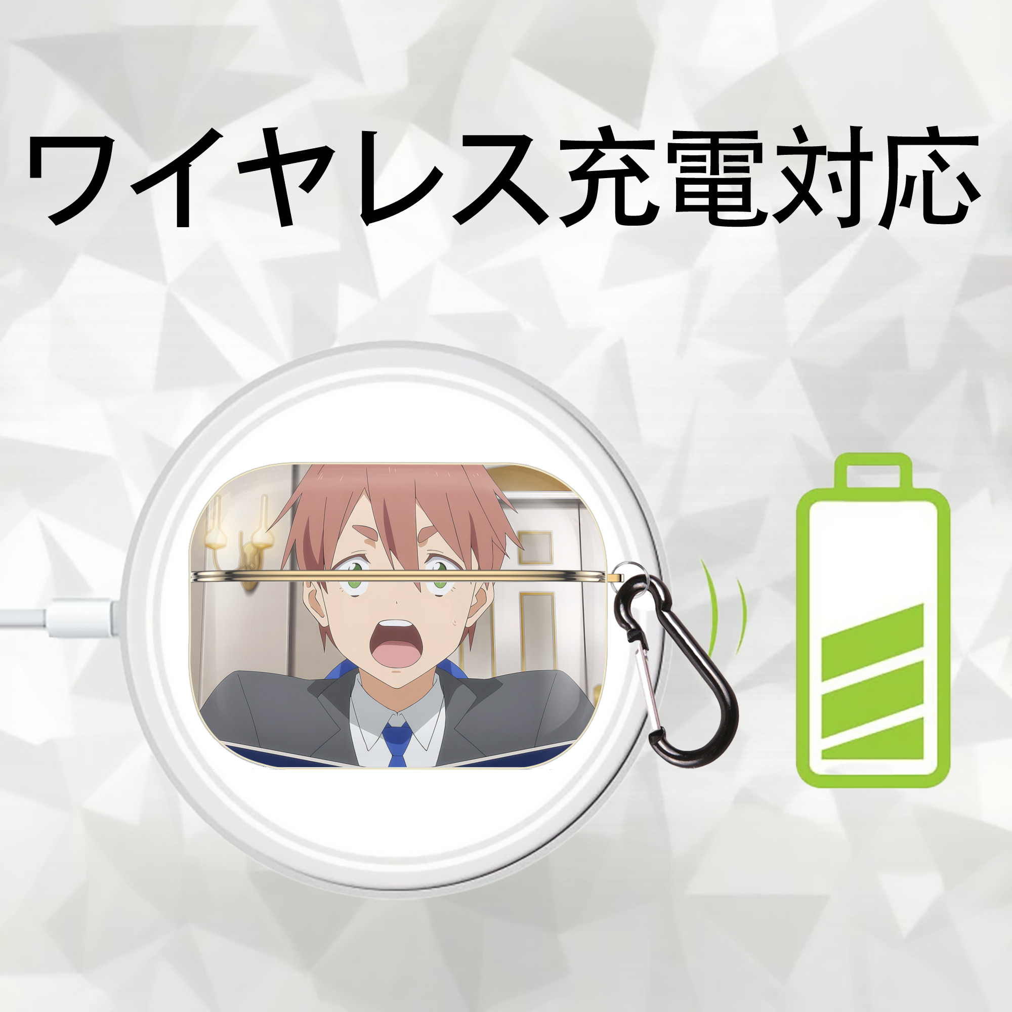 転スラ Regarding Reincarnated to Slime 【AirPods Pro用】ハードシェル保護ケース｜耐衝撃・防指紋・カラビナ付き商品仕様