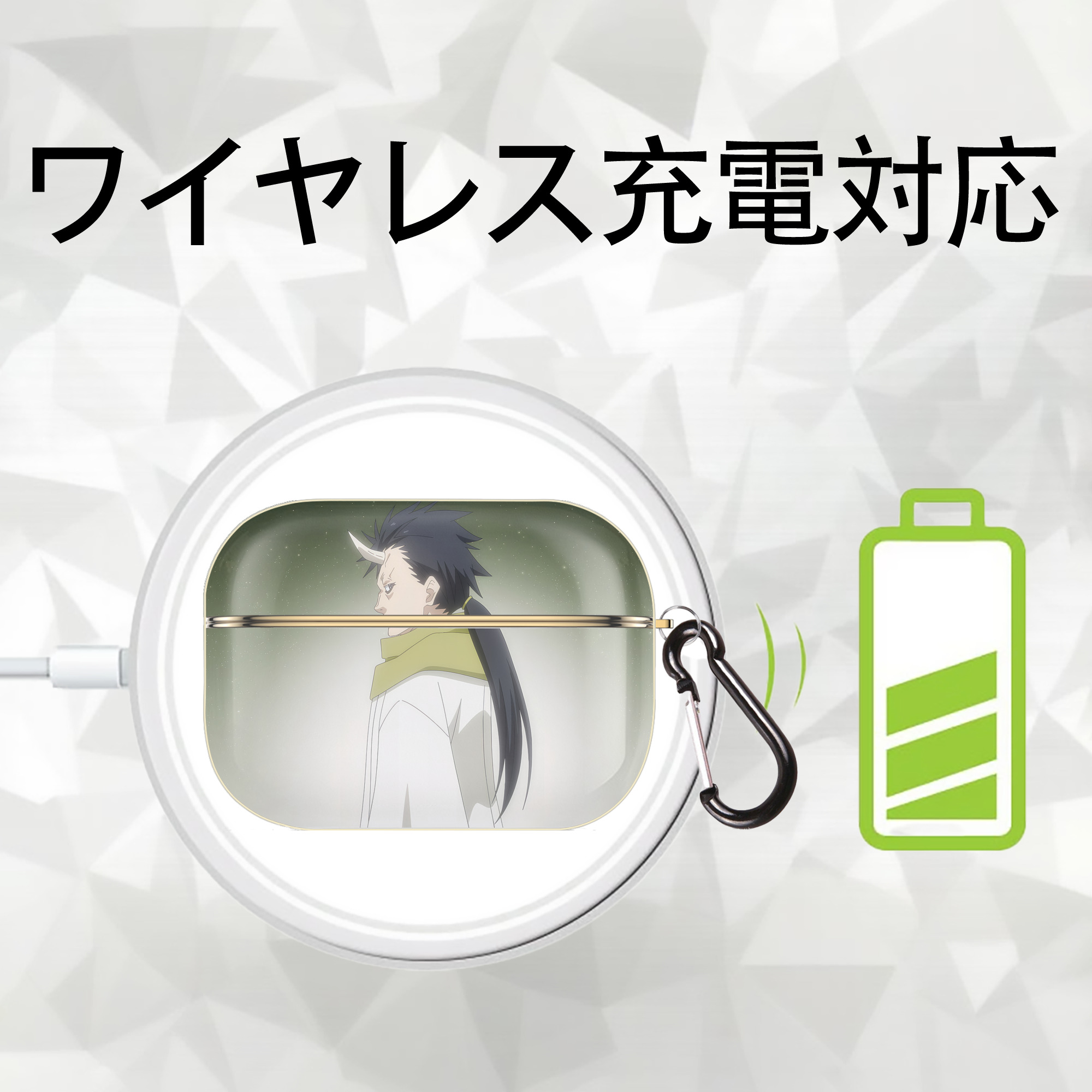 転スラ Regarding Reincarnated to Slime 【AirPods Pro用】ハードシェル保護ケース｜耐衝撃・防指紋・カラビナ付き商品仕様